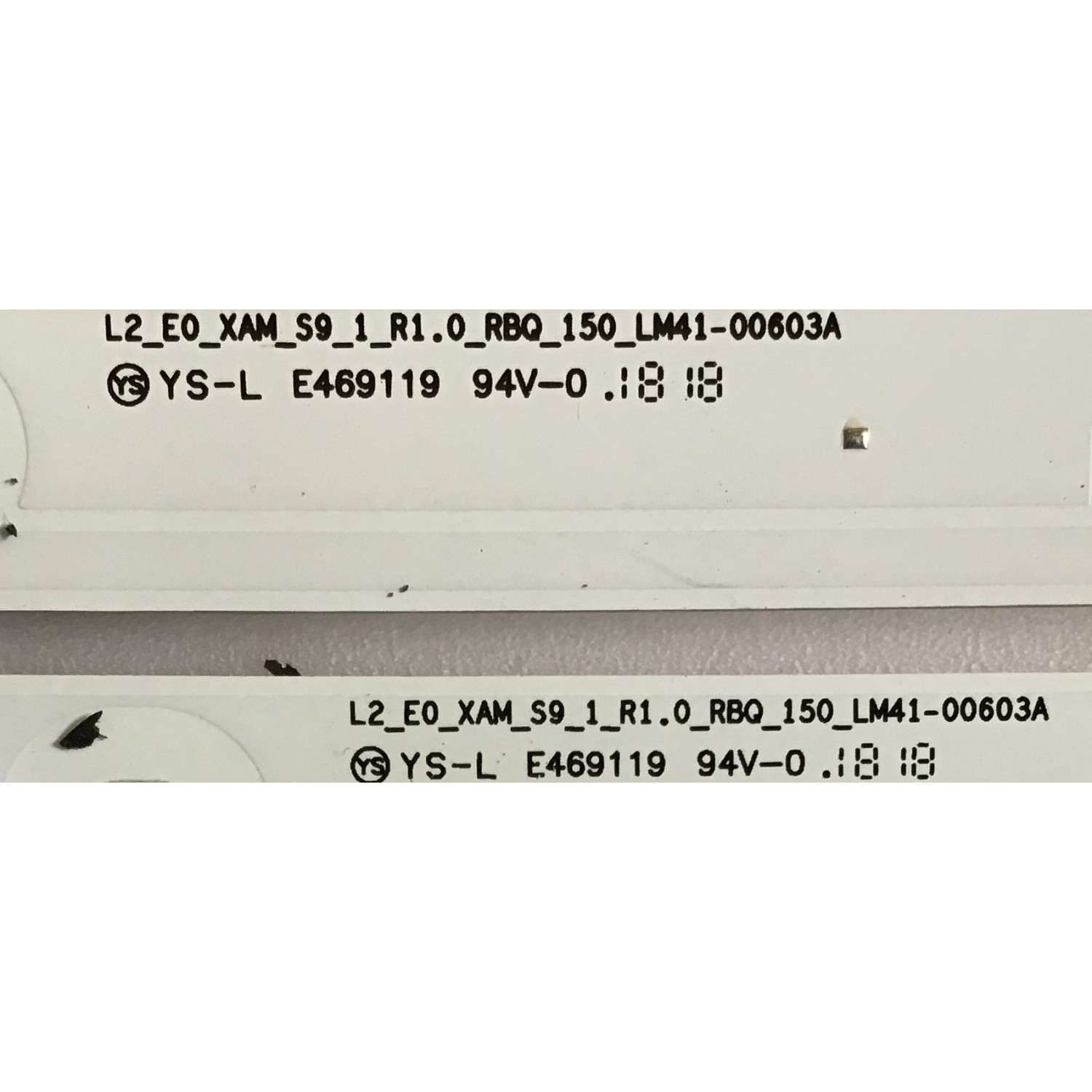 KIT DE LEDS PARA TV SHARP ORIGINAL 4 PIEZAS / NUMERO DE PARTE 1186824 / LM41-00603A / L2_E0_XAM_S9_1_R1.0_RBQ_150_LM41-00603A / H6EB1161186824 / PANEL HD500S1U51-T0L1\S3\GM\CKD\ROH / MODELOS LC-50Q620U / LC-50Q7030U - Imagen 2