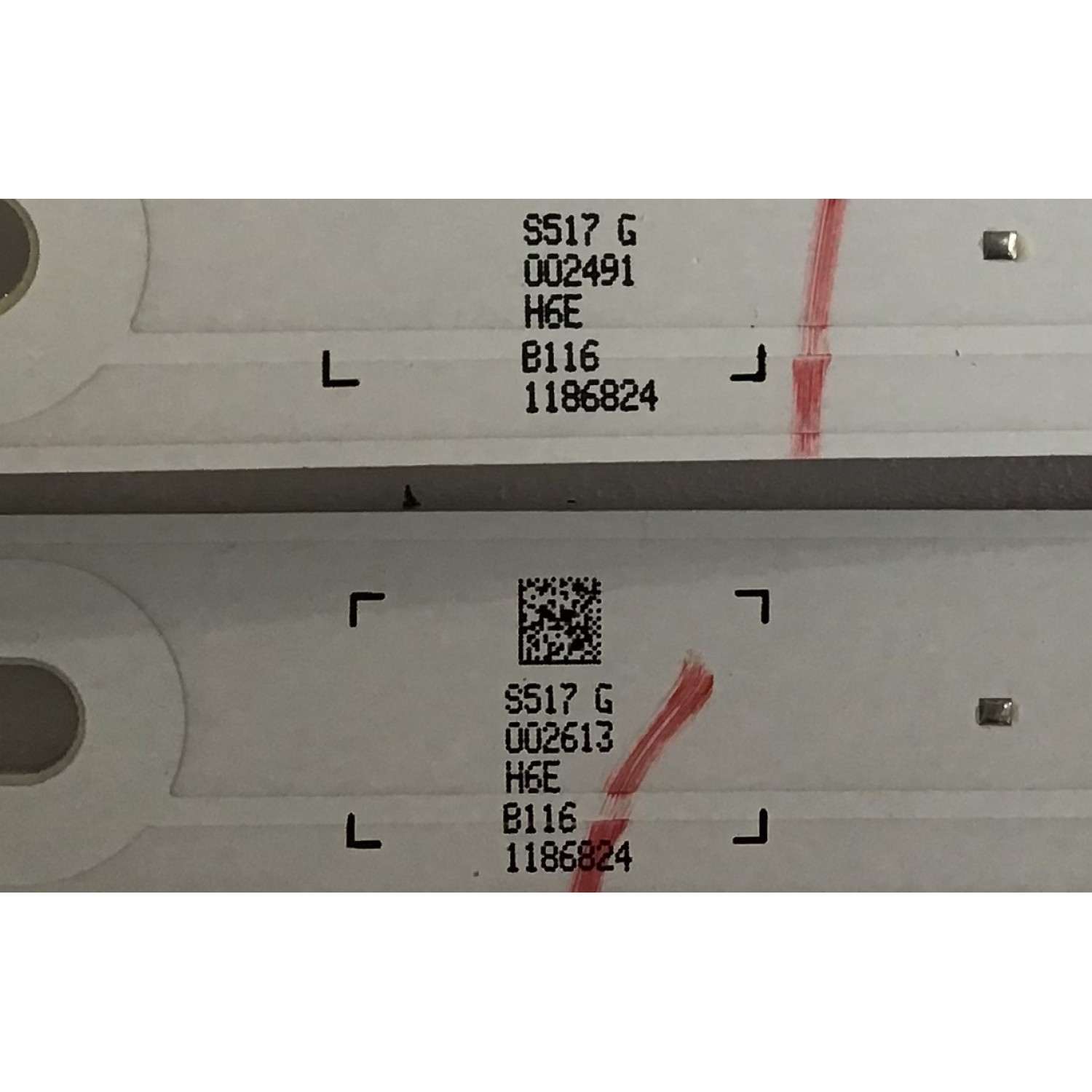 KIT DE LEDS PARA TV SHARP ORIGINAL 4 PIEZAS / NUMERO DE PARTE 1186824 / LM41-00603A / L2_E0_XAM_S9_1_R1.0_RBQ_150_LM41-00603A / H6EB1161186824 / PANEL HD500S1U51-T0L1\S3\GM\CKD\ROH / MODELOS LC-50Q620U / LC-50Q7030U - Imagen 3