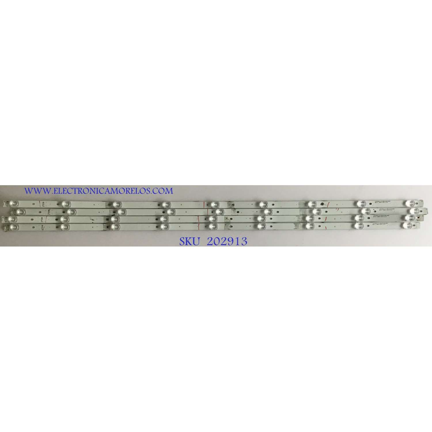 KIT DE LEDS PARA TV SHARP ORIGINAL 4 PIEZAS / NUMERO DE PARTE 1186824 / LM41-00603A / L2_E0_XAM_S9_1_R1.0_RBQ_150_LM41-00603A / H6EB1161186824 / PANEL HD500S1U51-T0L1\S3\GM\CKD\ROH / MODELOS LC-50Q620U / LC-50Q7030U