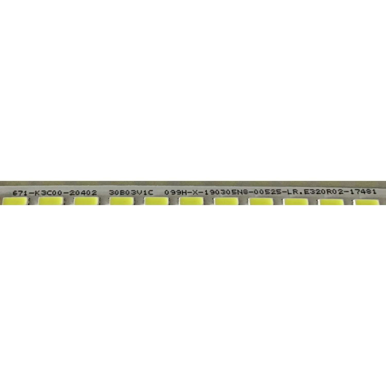 LED PARA MONITOR VIOTEK (1 PIEZA) / 30B03V1C / 671-K3C00-20401 / 671-K3C00-20402 / 099H-X-190305N8-00489-LR.E320L02-17480 / PANEL LSM315DP01 / MODELO GN32DB 70.5CM X 3CM - Imagen 4