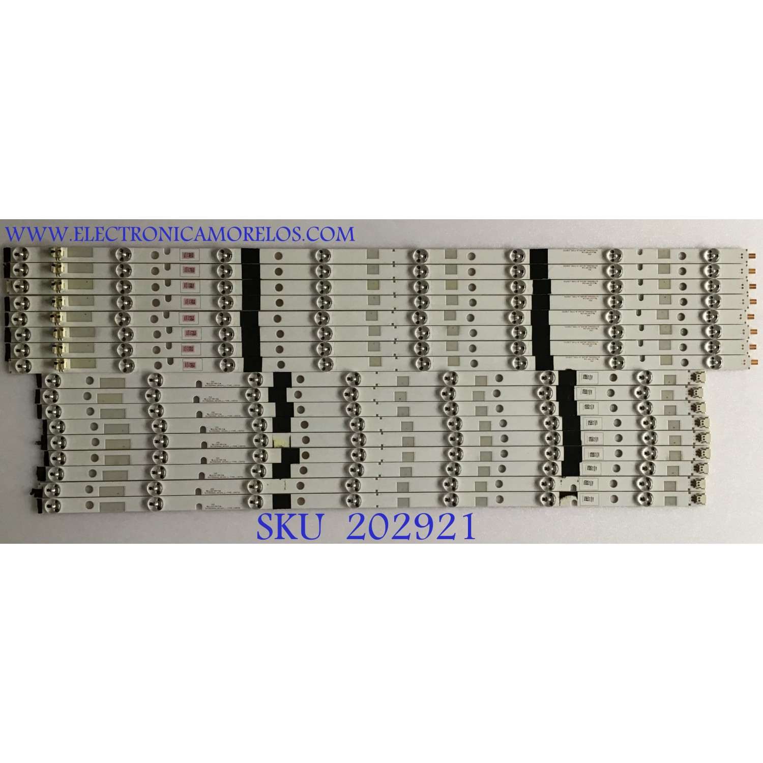 KIT DE LEDS PARA TV TOSHIBA (16 PIEZAS) / SV550AA0 / SV550AA0_REV04_L-TYPE_130710 / SV550AA0_REV04_R-TYPE_130710 / PANEL LC550DUK (SG)(K2) / 55L7500U