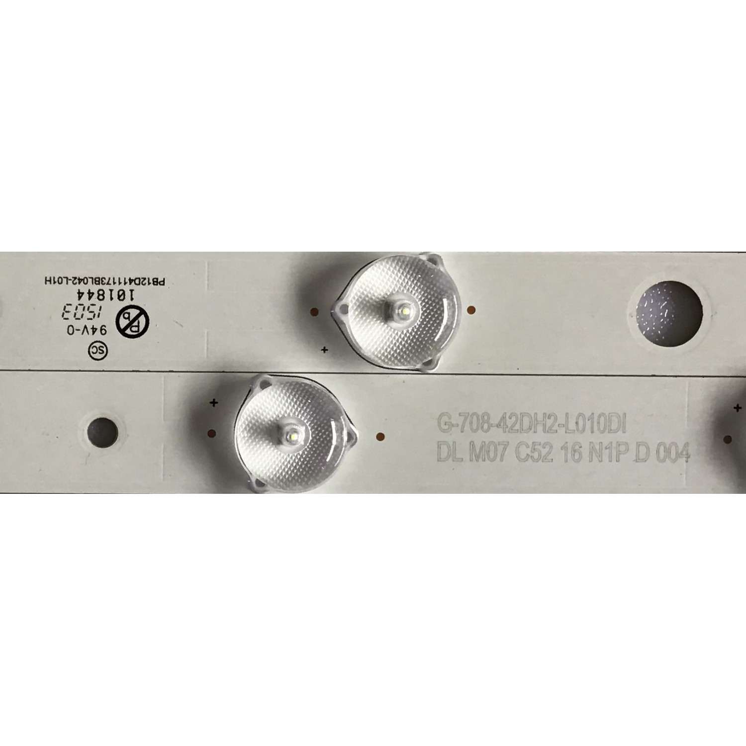 KIT DE LED'S PARA TV SIGCUS (8 PIEZAS) / PB12D411173BL042 / G-708-42DH2-L010DI / PANEL TLV4231-03 / MODELO  - Imagen 3