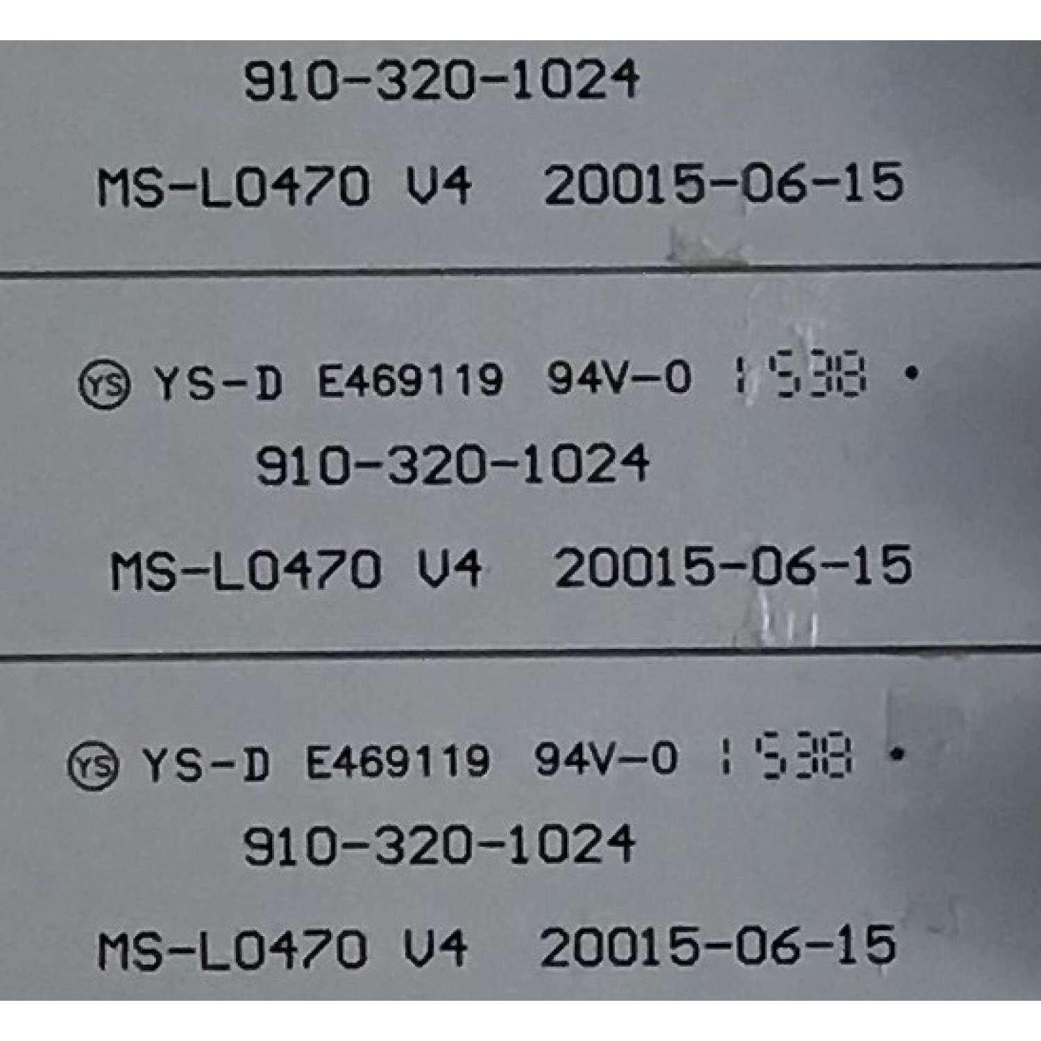 KIT DE LEDS PARA TV SEIKI (3 PIEZAS) / 910-320-1024 / MS-L0470 V4 / PANEL LC320TU2A 11 / MODELO SE32HY - Imagen 3