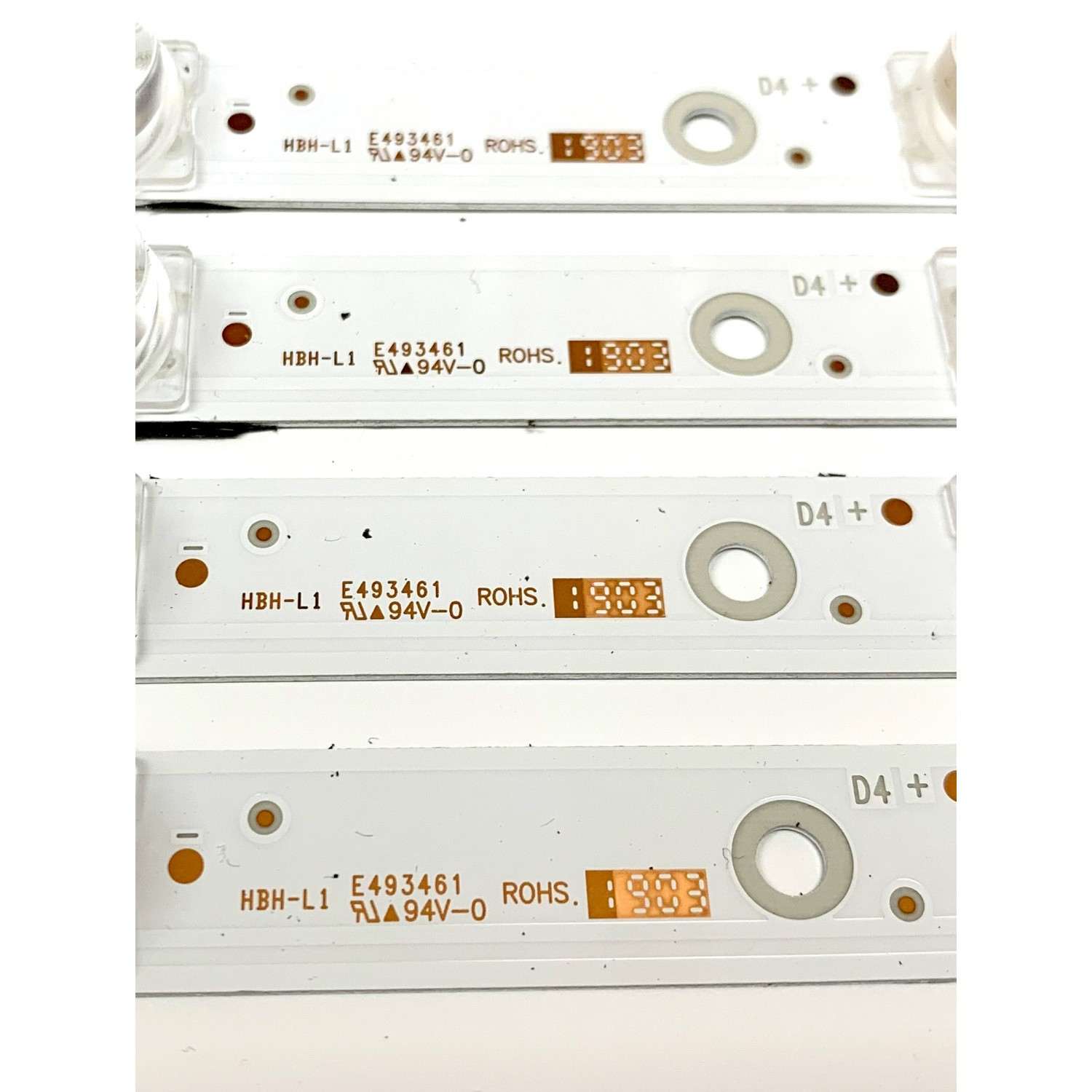 KIT DE LED'S PARA TV TCL (4 PIEZAS) / NUMERO DE PARTE 4C-LB5007-YH / YHE-4C-LB5007-YH03J / TCL-GIC-50D6-3030-4X7-LX20180417 / TCL-GC-50D6-3030-4X7-LX20180417 VER.3 / PANEL LVU500NDEL / V500DJ6-QE1 / MODELOS 50S421 / 50S423 TCAA - Imagen 3