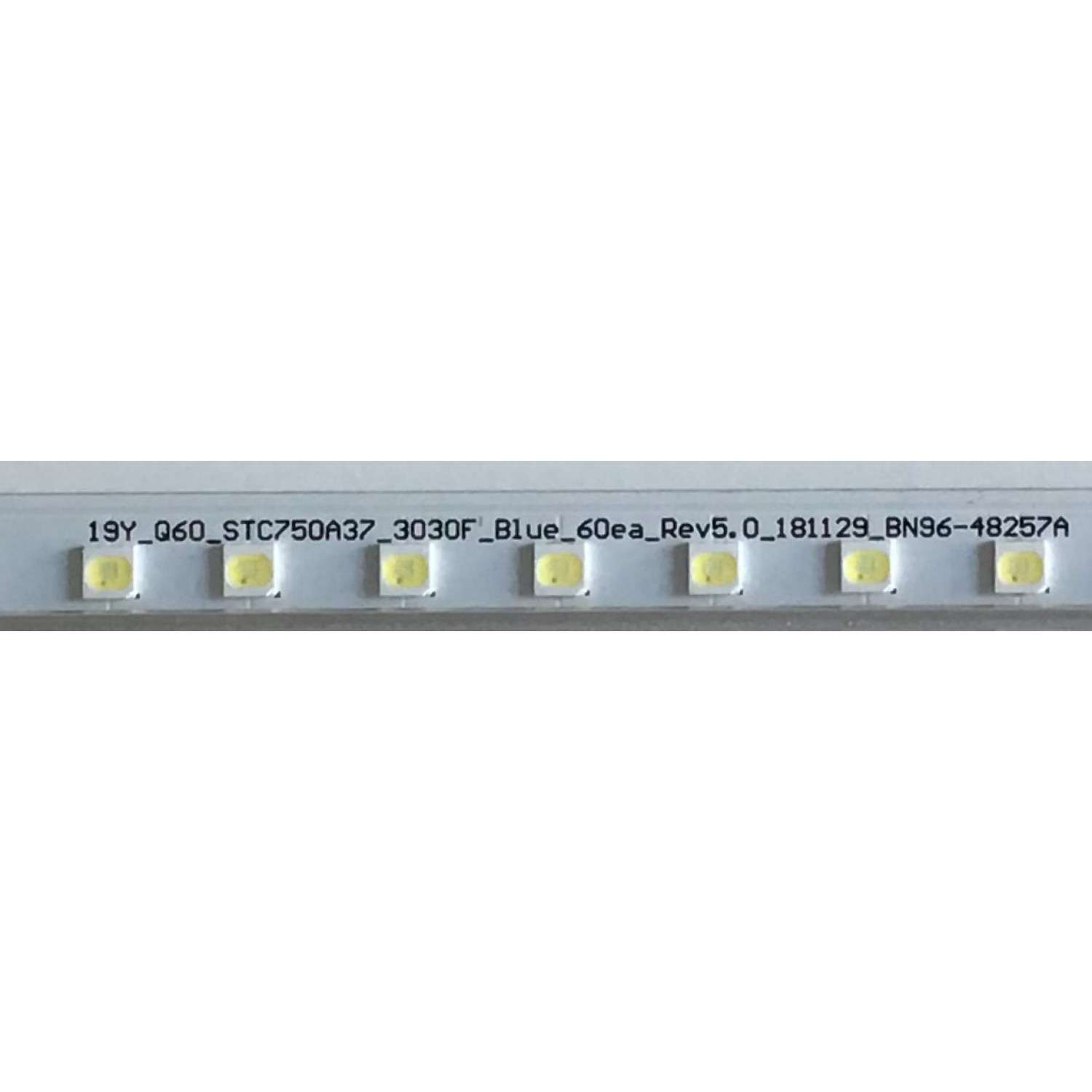 LED PARA TV SAMSUNG / (1 PIEZA) / BN96-48257A / 19Y Q60 STC750A37 3030F BLUE 60EA REV5.0 181129 / 48257A / BN61-16158A / PANEL CY-RR075FGLV1H / MODELO QN75Q60RAFXZA FA01 / 164 CM X 20 CM /  - Imagen 3