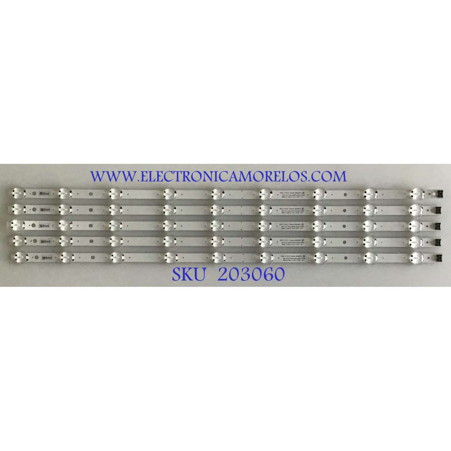 KIT DE LEDS ORIGINAL PARA TV LG 5 PIEZAS / NUMERO DE PARTE EAV64993001 / SSC_Y19_TRIDENT_65UM73_S / SSC_Y19_TRIDENT_65UM73_REV00_190823 / PANEL NC650DQG-AAHX1 / NC650DQG-AAHX3 / MODELO 65UM7300PUA / 65UN7300PUE / 65UN7300AUD / 65UN6955ZUF