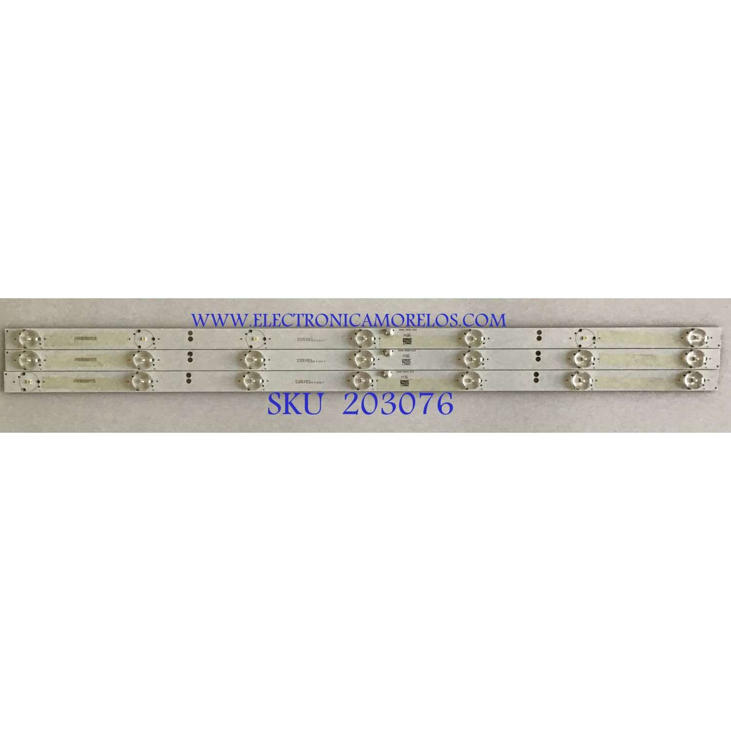 KIT DE LEDS PARA TV INSIGNIA (3 PIEZAS) / 2447620160T / SineOn 2D01343 REV.B / YM3MSHM3 / FM3MSG1A / PANEL BOEI320WX1-01 / MODELO NS-32D220NA18