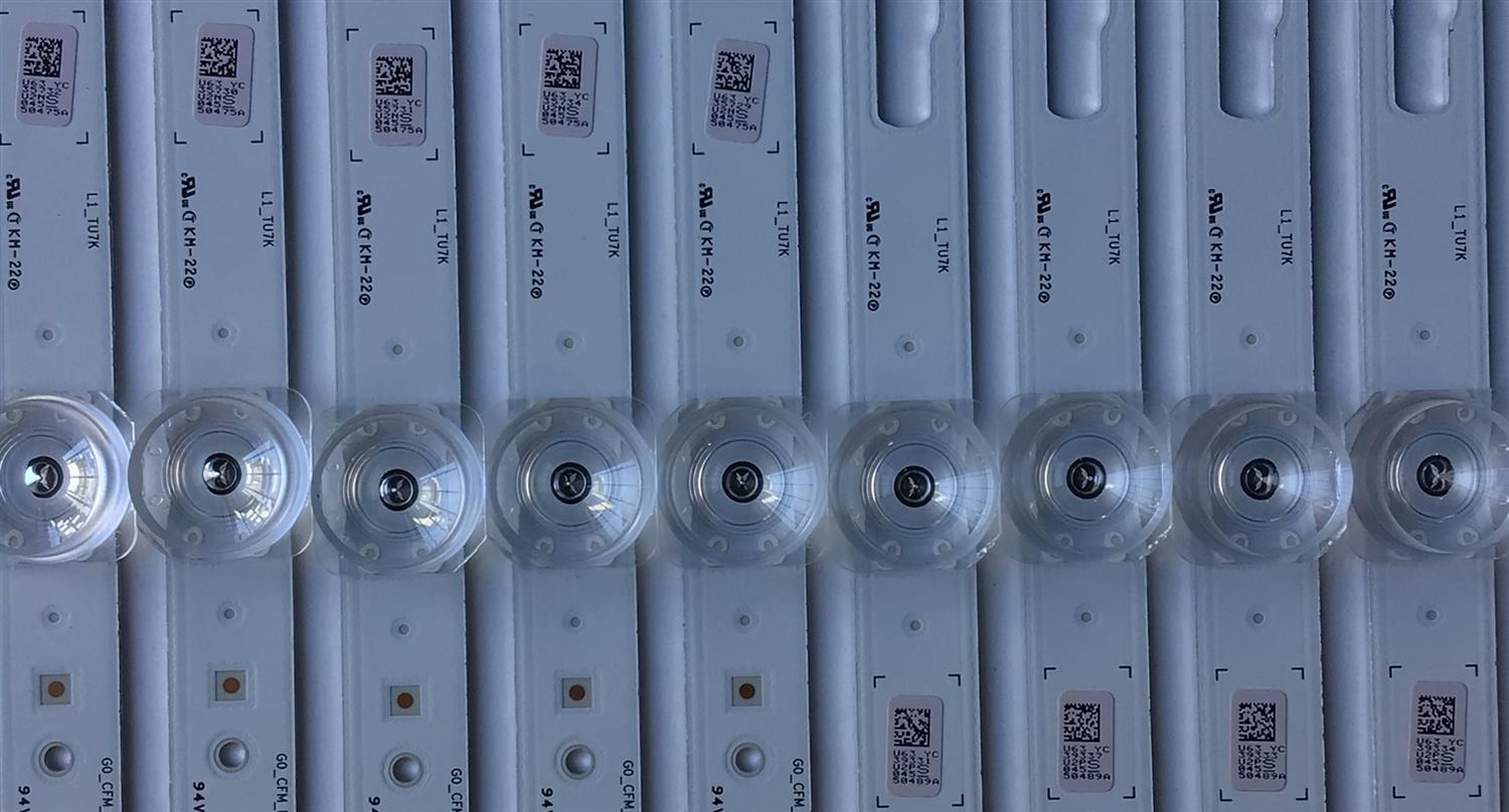 KIT DE LEDS ORIGINAL PARA TV SAMSUNG 10 PIEZAS / NUMERO DE PARTE BN96-50475A / BN96-50489A / LM41-00877A / 913A / LM41-00878A / 914A / R1.0_TBD_100_6.5Pi/G0_CFM_L(7)/G0_CFM_R7(1) / L1_TU7K / PANEL CY-BT070HGJV1H / MODELOS UN70TU7000FXZA / UN70TU6980FXZA - Imagen 3