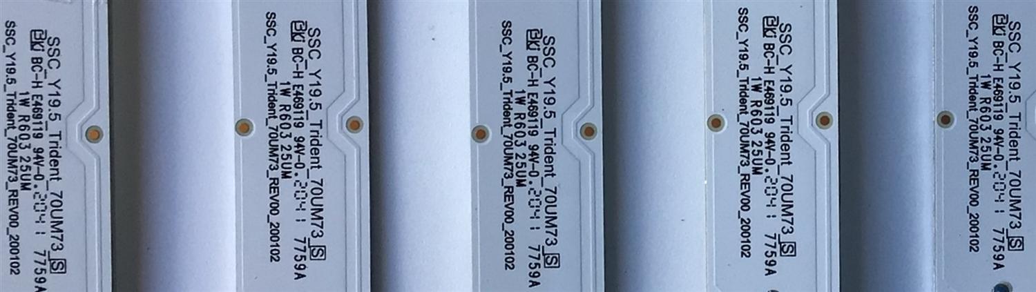 KIT DE LEDS PARA TV LG (5 PIEZAS) / EAV64996301 / SSC_Y19.5_Trident_70UM73_S / SSC_Y19.5_Trident_70UM73_REV00_200102 / PANEL NC700DQE-VSHX7 / HC700DQN-VHXL1-21SX / MODELOS 70UN7070PUA.BUSMLKR / 70UN6950ZUA.BUSMLKR / 70UN6950ZUA / 70UN7070PUA - Imagen 3