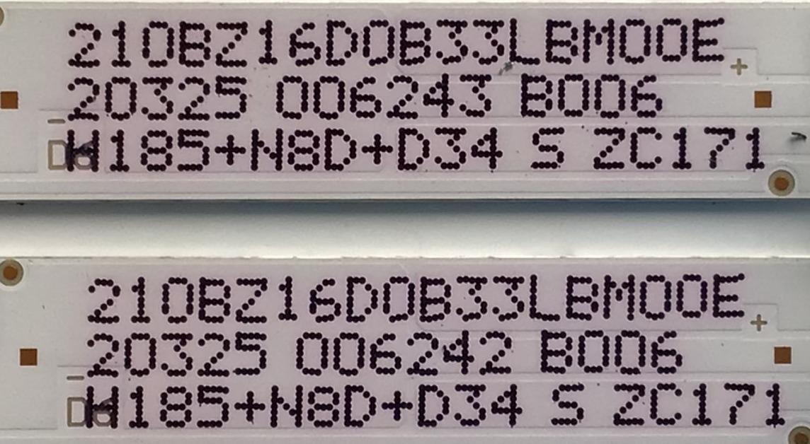 KIT DE LED'S PARA TV VIZIO (2 PIEZAS) / NUMERO DE PARTE LBM550M0802 / 210BZ16D0B33LBM / EVERLIGHT LBM550M0802-SP-3(HF)(0) / EVERLIGHT LBM550M0802-SP-4(HF)(0) / PANEL TPT550U1-QVN05.U MODELOS V555-H1 / V555-H11 LTMWZHLW / LTCWZHLW / V555-G1  LTCWYINW - Imagen 3
