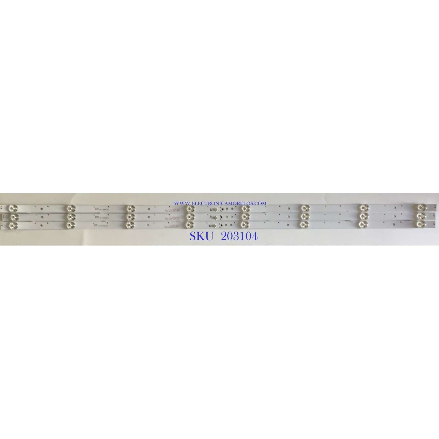 KIT DE LEDS PARA TV ONN ((3 PIEZAS)) / 261501000050 / 12-43K600-3030-0D35-3X8-170920 / 170920 / 75 2M00 3 17 1118 0004 / PANEL HV430FHB-N10 / MODELO OMC18TV002