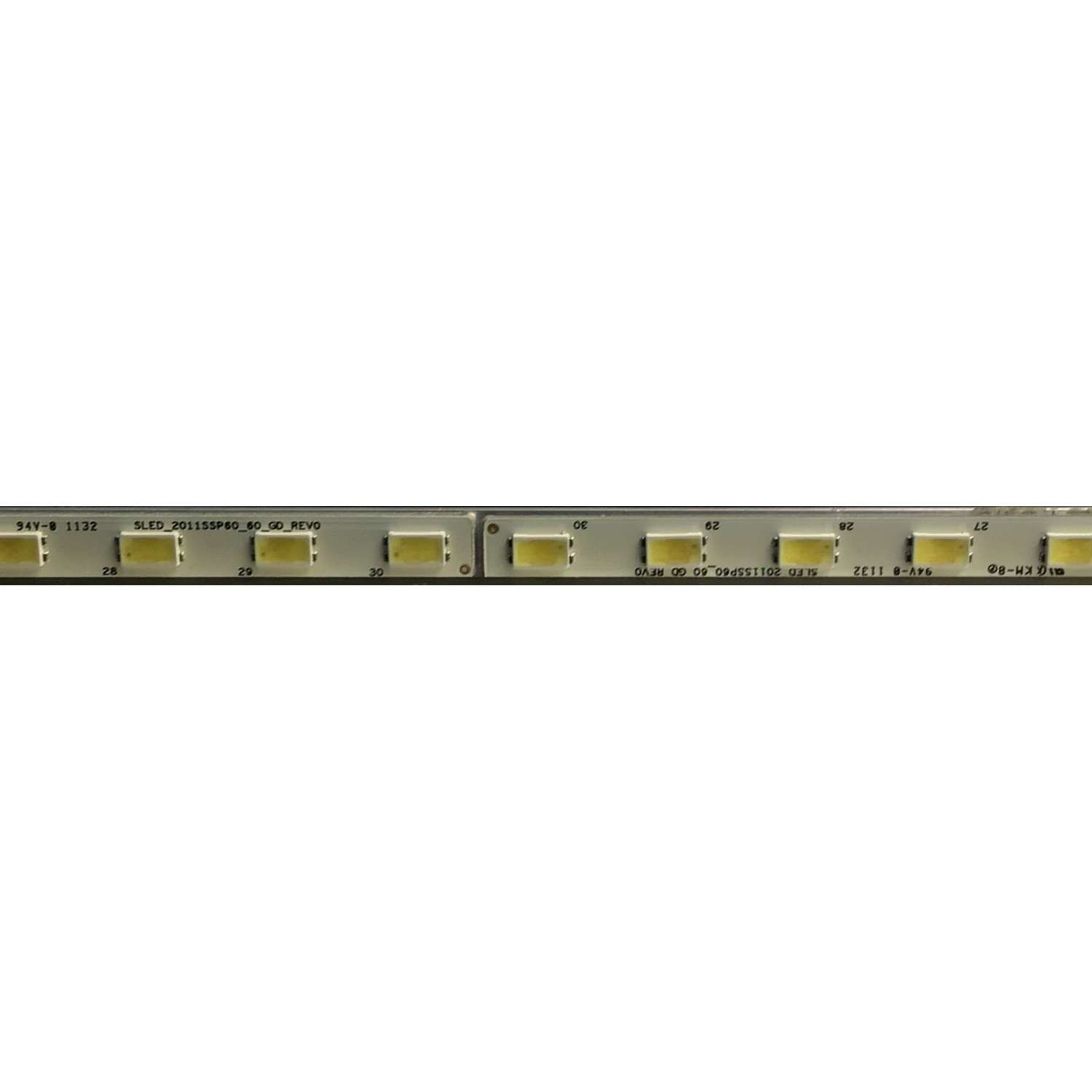 KIT DE LEDS PARA TV SHARP (2 PIEZAS) / SLED_2011SSP60_60_GD_REV0 / GA0136 / 2011SSP60 / PANEL LK600D3GW7FZ / MODELO LC-60LE6300U / 136 CM X 9 CM - Imagen 6