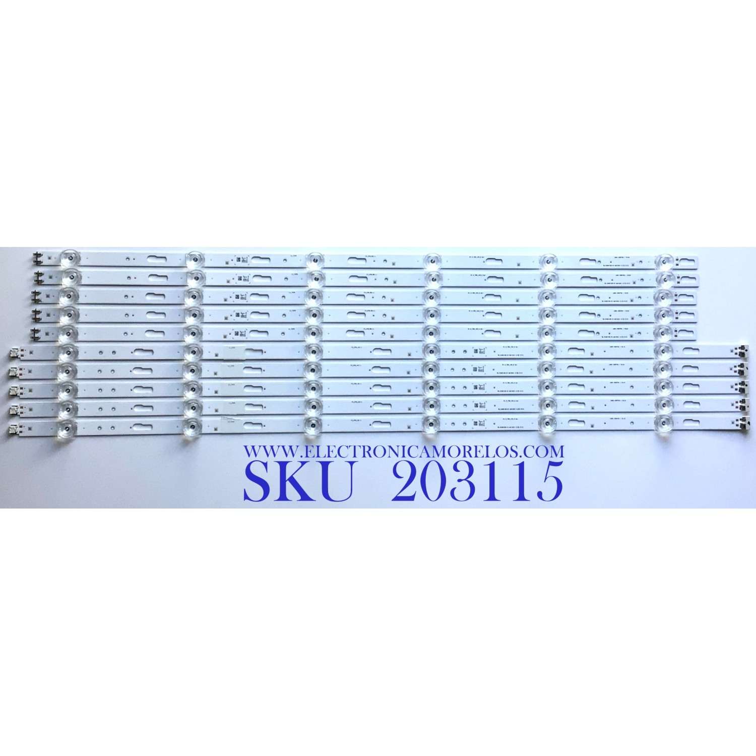 KIT DE LED'S PARA TV SAMSUNG ((10 PIEZAS)) / NUMERO DE PARTE BN96-50313A / BN96-50314A / 50313A / 50314A / SVC650AG6_R / SVC650AG6_L / LM41-00875A / LM41-00876A / MODELOS UN65TU60 / UN65TU80 / UN65TU82 / UN65TU / UN65CU