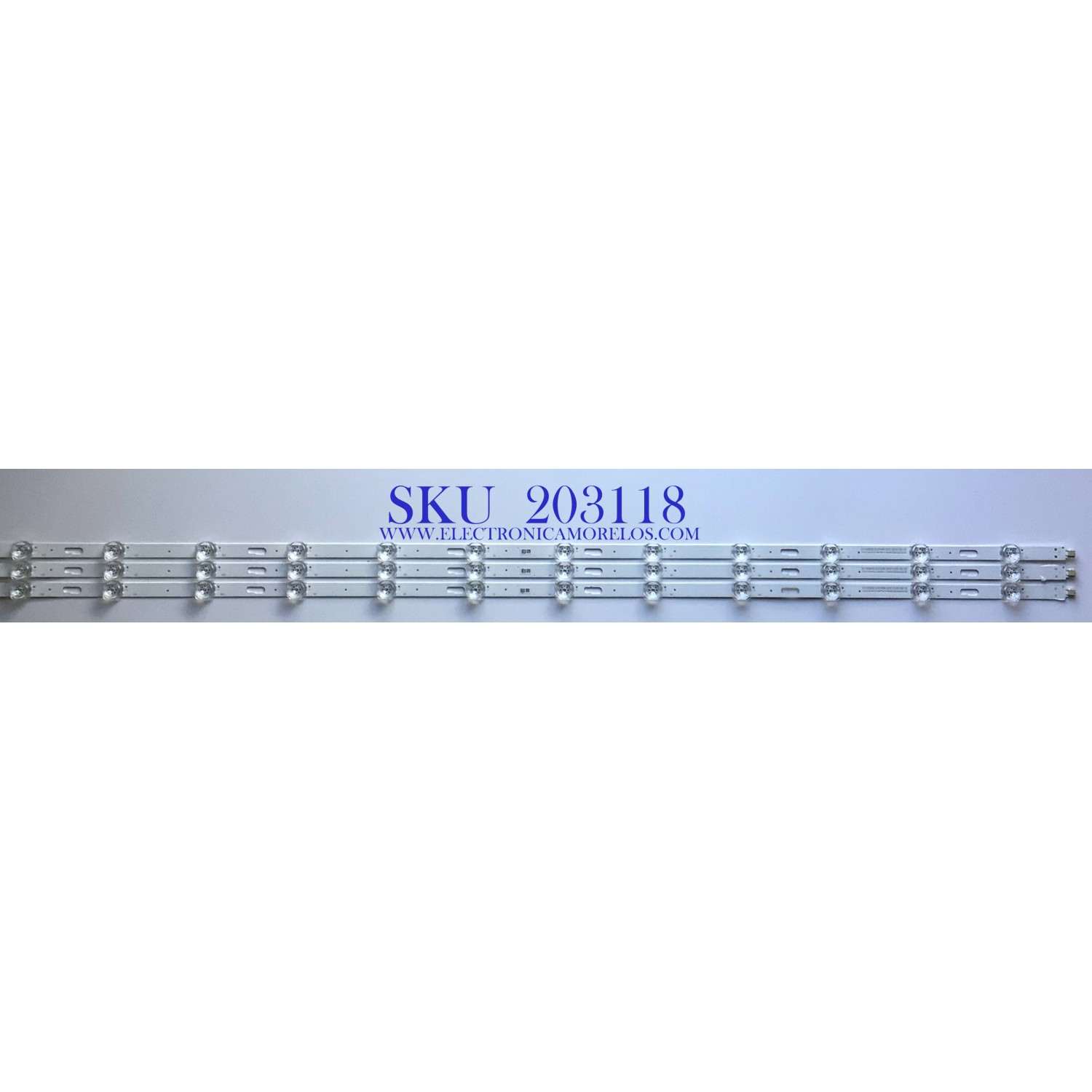 KIT DE LED'S PARA TV SAMSUNG ((3 PIEZAS)) / NUMERO DE PARTE 261501010083 / 30-50-0D23-3X12-966X12.5-200624-1.5 / 30-50-0D23-3X12-966 / E493461 / 2032 / PANEL CY-BT050HGPR1V / DISPLAY CC500PV6D VER.01 / MODELO UN50TU8000 / UN50TU8000FXZA LA09