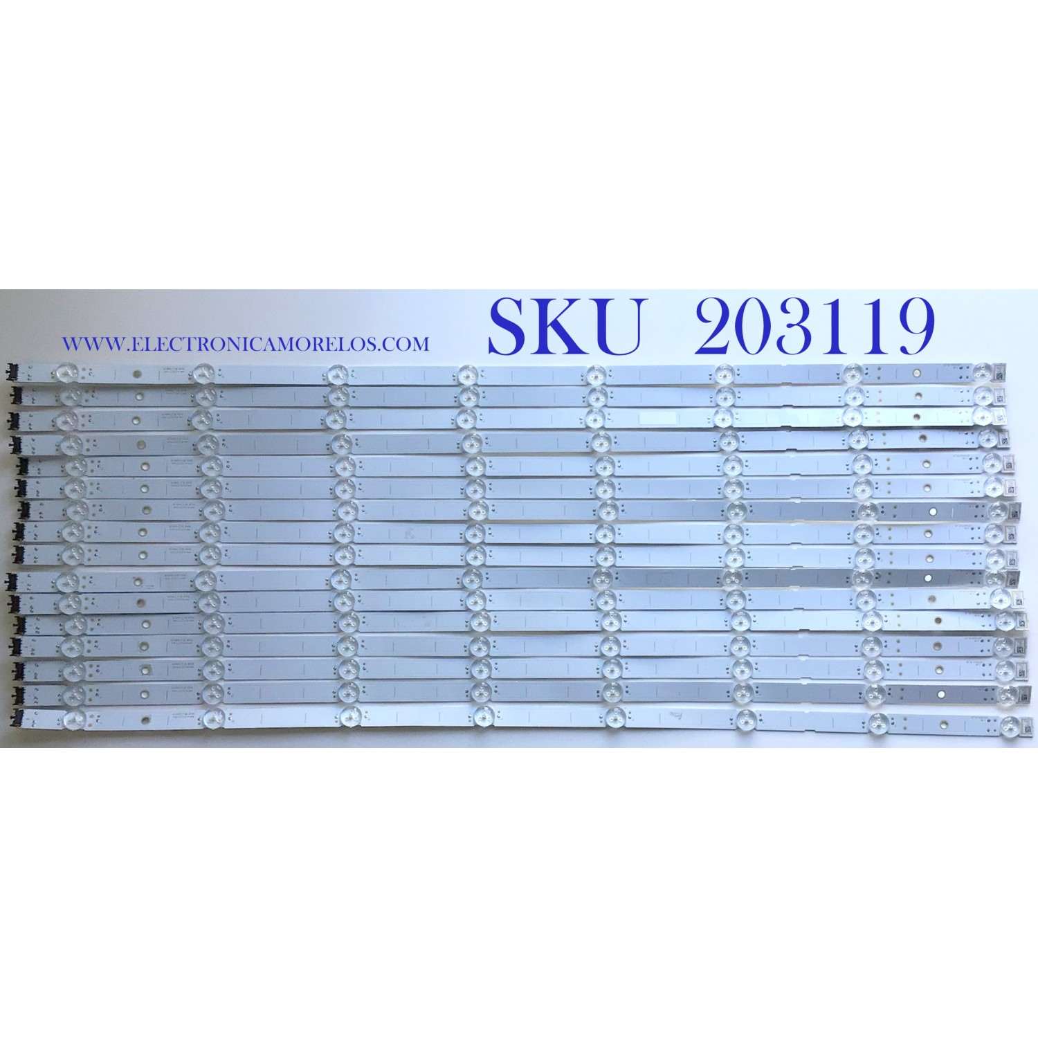 KIT DE LEDS PARA TV SONY (16 PIEZAS) / LB7502A / LB7502A V0_01 / E469119 / PANEL YDAF075DND01 / MODELO XBR-75X900H