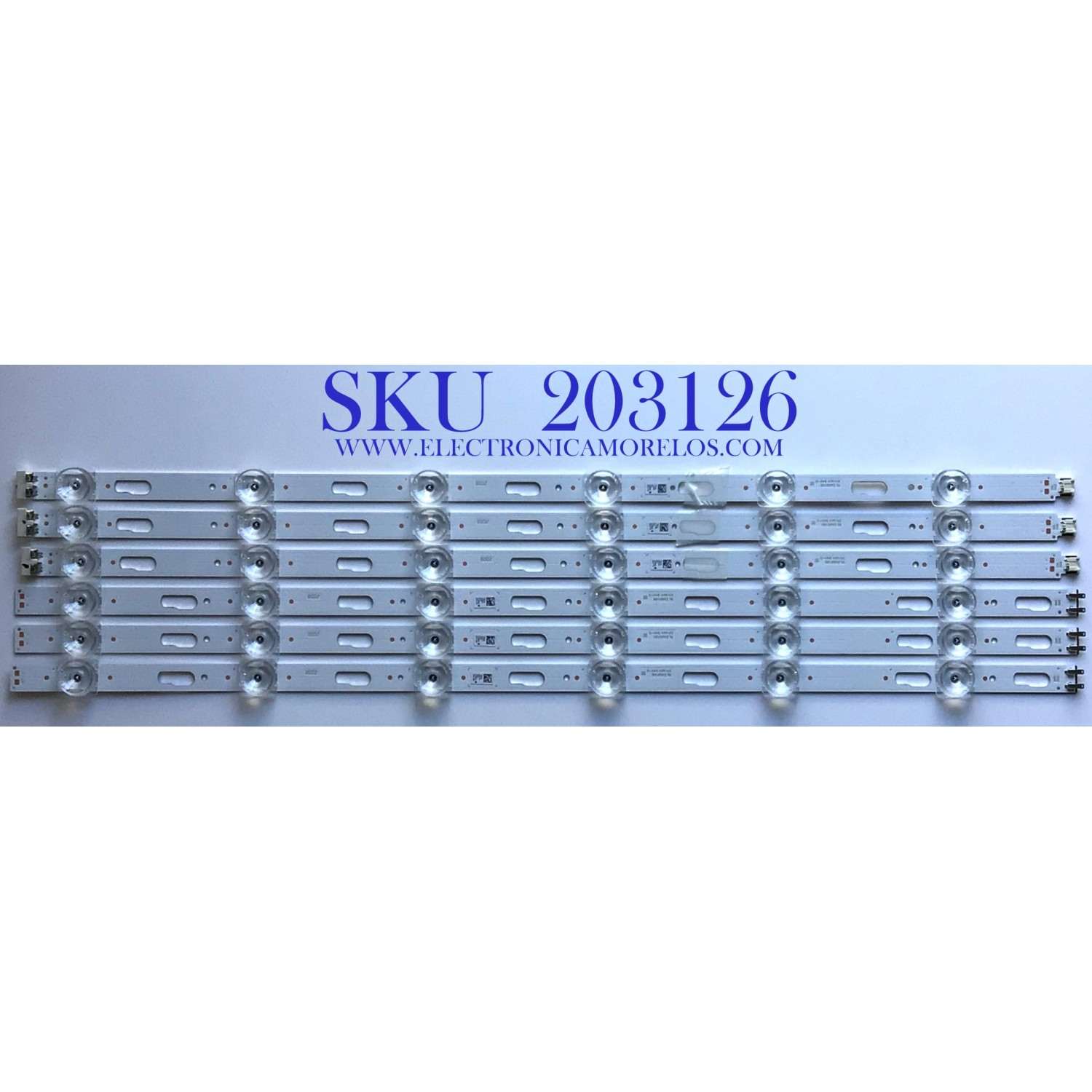 KIT DE LED'S PARA TV TCL INCOMPLETO / PARTE 55HR330M05A9 / 55HR330M04B9 / 55D2900 / 4C-LB5504-HR / 4C-LB5505-HR / SUSTITUTAS 4C-LB5504-ZM / 4C-LB5505-ZM / PANEL LVU550ND1 / MODELO 55S405 / NOTA IMPORTANTE:KIT CONSTA DE 8 PIEZAS