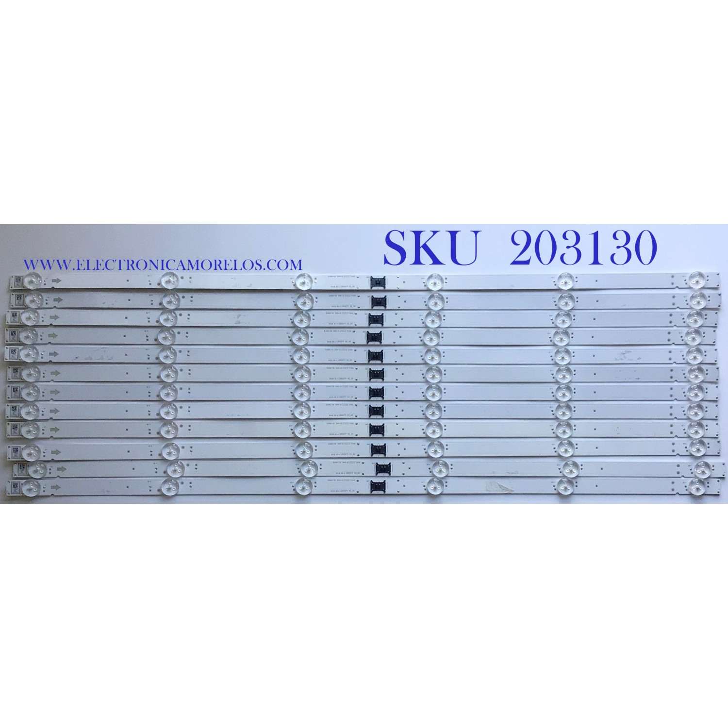 KIT DE LEDS PARA TV SONY ORIGINAL 12 PIEZAS / NUMERO DE PARTE LB6507Y / LB6507Y V0_06 / 6507Y00001 / E469119 / PANEL YSAF065CNO01 / MODELO XBR-65X800H / XBR-65X81CH