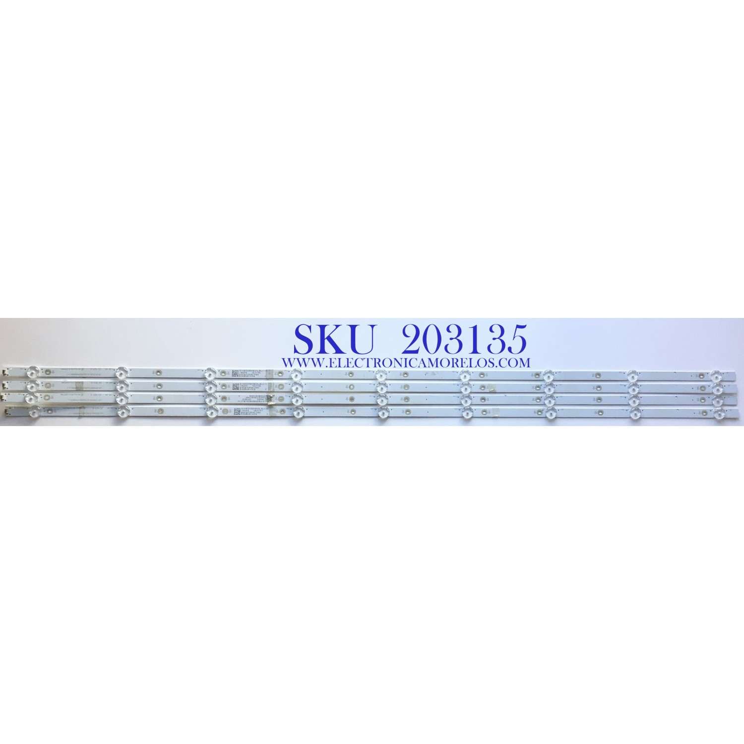KIT DE LEDS ORIGINAL PARA TV LG 4 PIEZAS / NUMERO DE PARTE LB-DM3030 / LB-DM3030-GJ0D35504X9GB09-1-T / 210BZ09D0B / 50GB09-CKD / E257384 / 19384 / 29T2T35HCT8N / PANEL TPT500B5-U1T01.D REV:S04AA / DISPLAY CV500U1-T01 REV:06 / MODELO 50UM6900PUA.CUSRLH