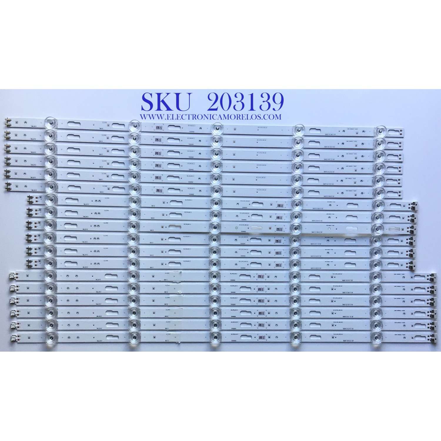 KIT DE LED'S PARA TV SAMSUNG (18 PIEZA) / NUMERO DE PARTE BN96-50455A / BN96-50456A / BN96-50457A / SVC820A09 / R1.0_TCC_100_7PI / LM41-00900A / LM41-00901A / PANEL CY-BT082HGLV3H / MODELOS UN82TU6950FXZA FA01 / UN82TU700D / UN82TU700DFXZA FA01