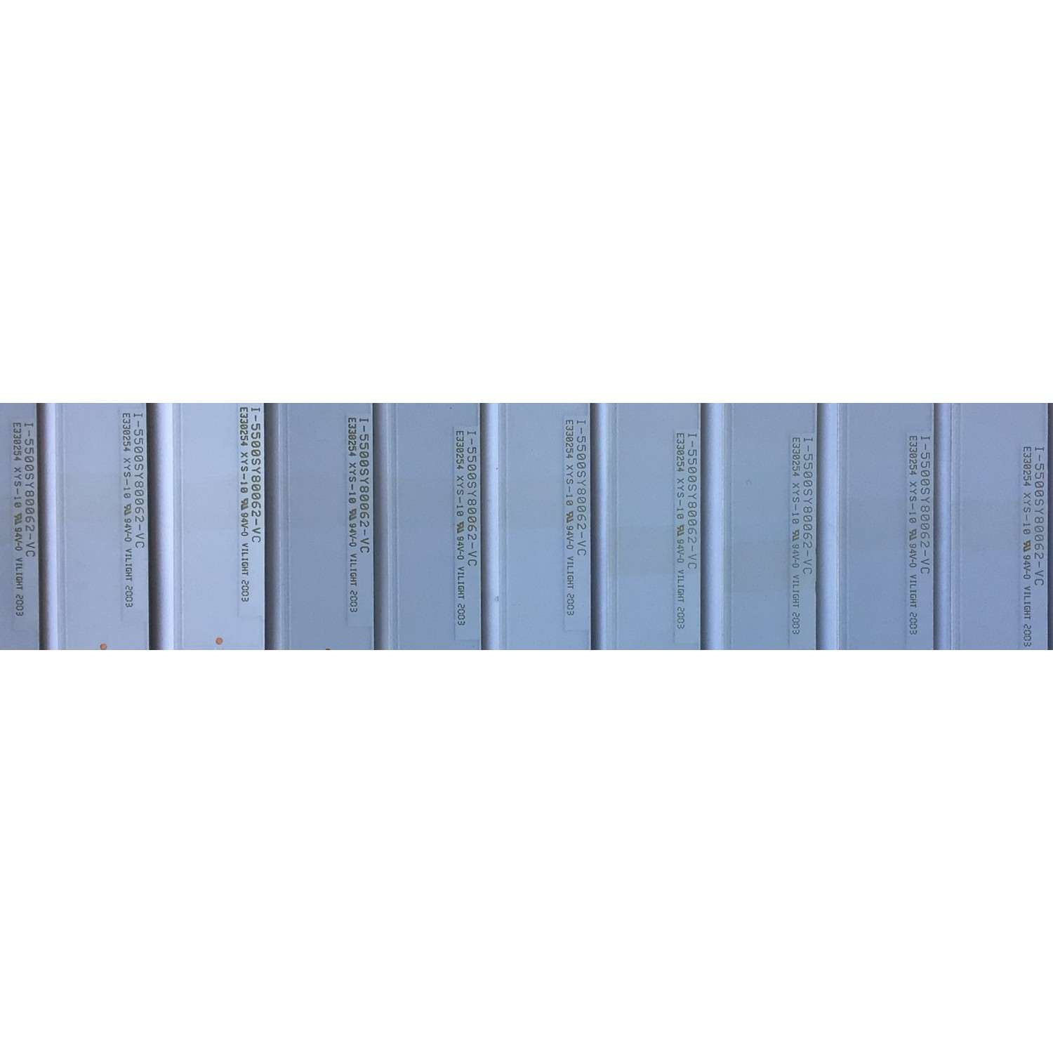 KIT DE LED'S PARA TV SONY (10 PIEZAS) / NUMERO DE PARTE  I-5500SY80062-VC / E330254   XYS-10 / FW2CN / PANEL HV550QUB-N5M / YSAF055CNO01 / MODELO XBR-55X800H  - Imagen 3