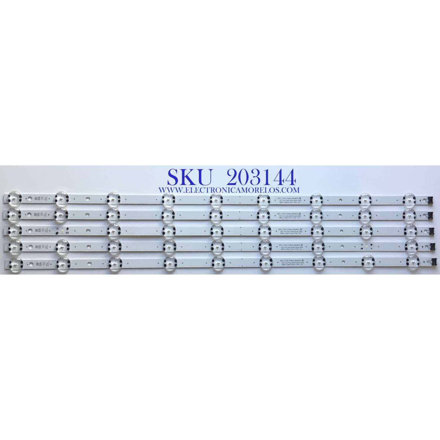 KIT DE LEDS PARA TV LG ORIGINAL 5 PIEZAS / NUMERO DE PARTE  EAV64992901 / SSC_Y19.5_Trident_65UM73_S / SSC_Y19.5_Trident_65UM73_REV00_190823 / E469119 / PANEL NC650DQG-ABHX7 / MODELO 65UN7300AUD