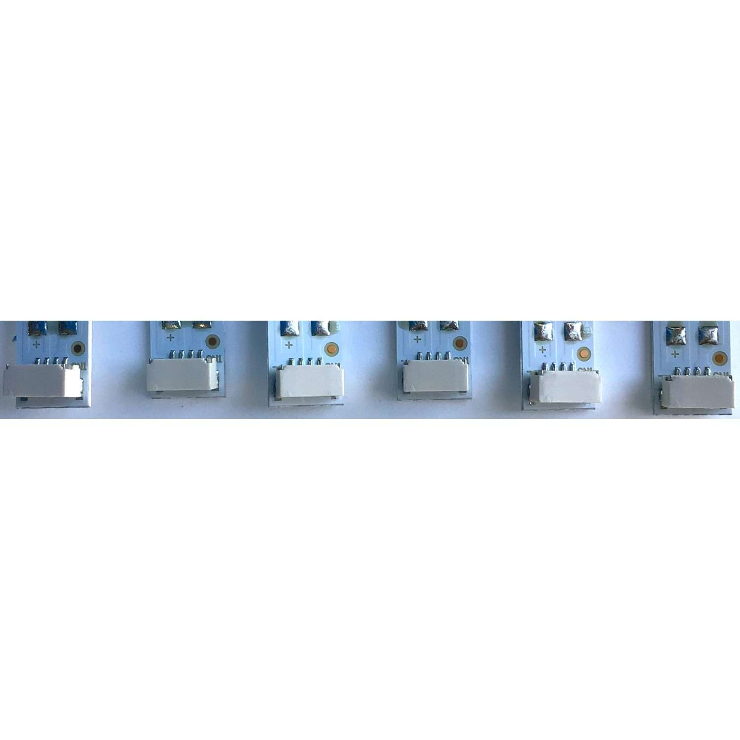 KIT DE LED'S PARA TV SANYO  (6 PIEZAS) / NUMERO DE PARTE  UDULEDEVL008 / LBM650M1001-IN-1(HF)(O) / UDULEDEVL008 REV.A / E466169  XY-M / PANEL HV650QUB-N9E / MODELO FW65R70F   A - Imagen 4