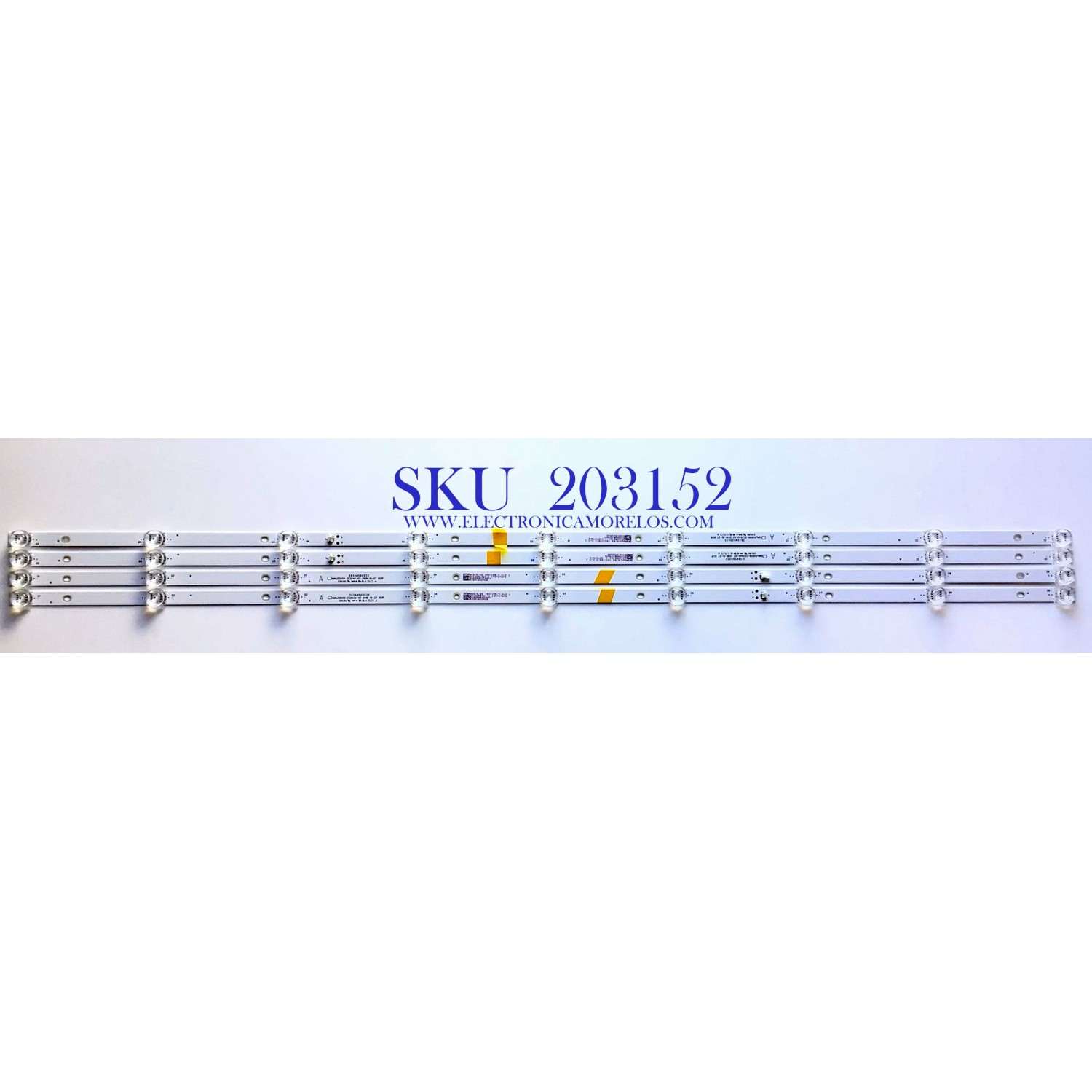 KIT DE LEDS PARA TV ATVIO ORIGINAL 4 PIEZAS / NUMERO DE PARTE 303XM500032 / XMNJ50D09-ZC26AG-02 / 2010055721-1 / 532WY500M05 / 190727AFS / E331251 / PANEL LS500PU1L03 / MODELO ATV5017ILED