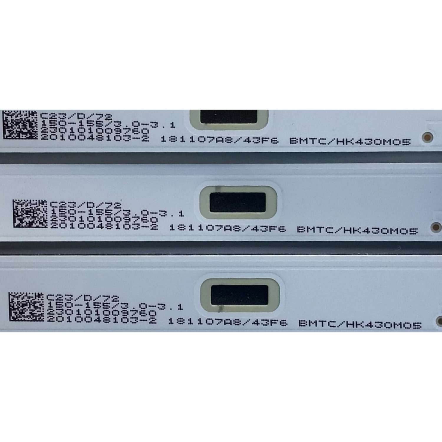 KIT DE LED'S PARA TV POLAROID (3 PIEZAS) / NUMERO DE PARTE 303HK430038 / HK43D08-ZC22AG-09 / BMTC/HK430M05 / E331251 / 2010048103-2 / 181107A8 / 230101009760 / PANEL PT430CT01 / MODELO PTV4317ILED - Imagen 3