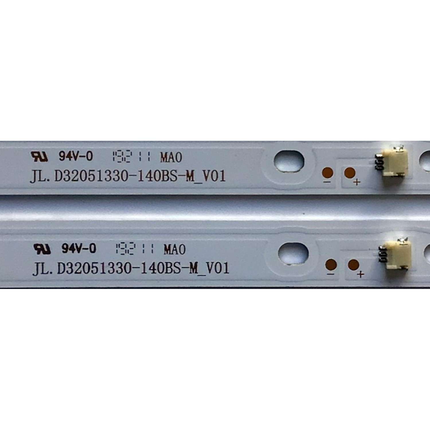 KIT DE LED'S PARA TV (2 PIEZAS) / NUMERO DE PARTE  JL.32051330-140BS-M / JL.32051330-140BS-M_V01 / 035-320-3030-1B / 035-320-3030-1B / D190716 / PANEL CV320H1-F01 / MODELO 32" - Imagen 3