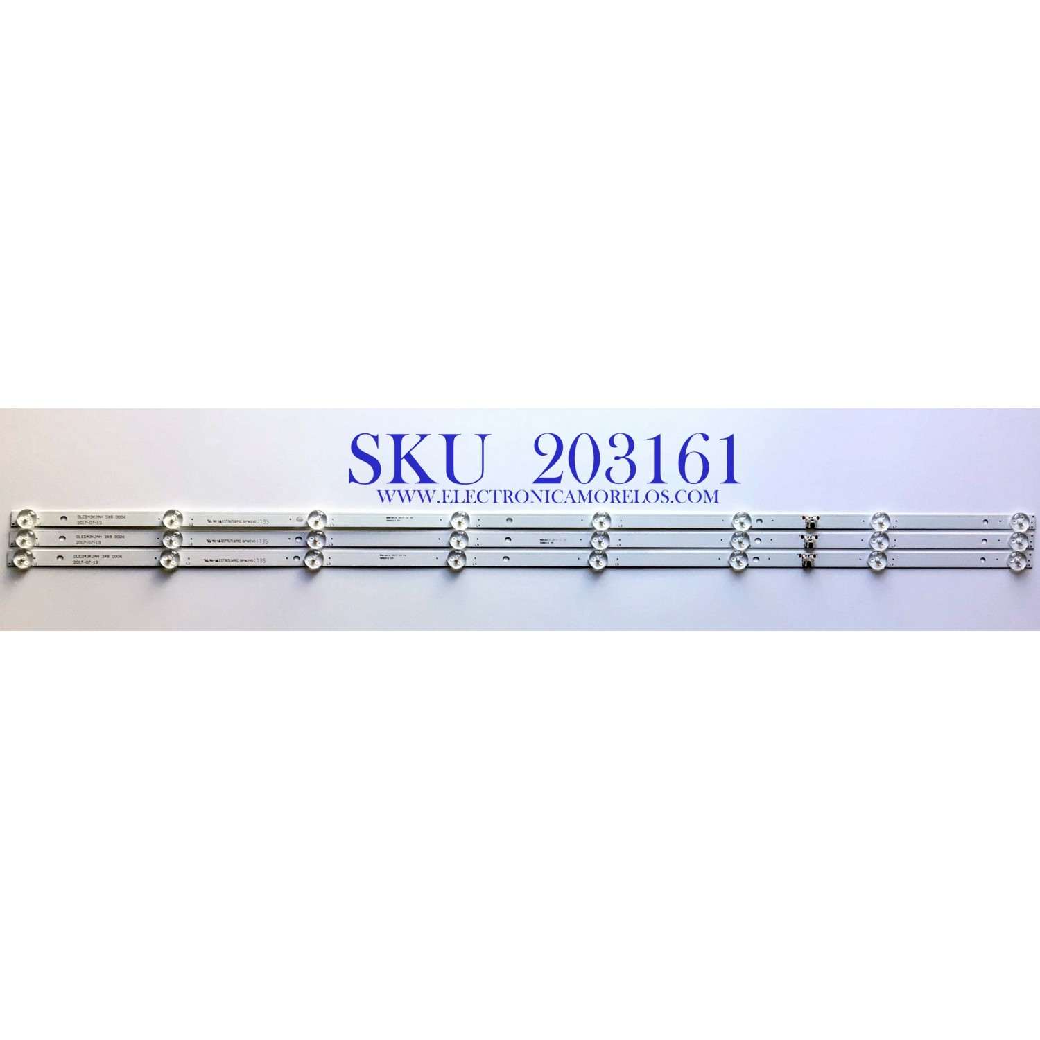 KIT DE LED'S PARA TV POLAROID (3 PIEZAS) / NUMERO DE PARTE  DLED43KJAH  3X8 / BPM2V0 / E177671B/PEC / 21006313 / M208/A4/H / PANEL LC430EGY (SK)(M3) / MODELO PTV43174KILED