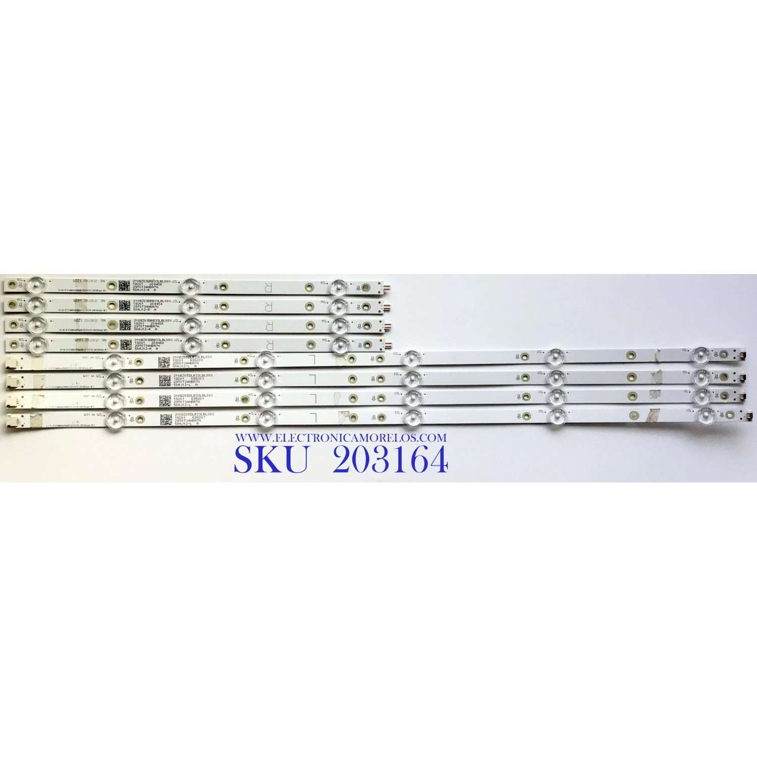 KIT DE LED'S PARA TV VIZIO (8 PIEZAS) / NUMERO DE PARTE  LB-PM3030-GJVIZIOD504X8AJ12 / LB-PM3030-GJVIZIOD504X8AJ12-L-Y / LB-PM3030-GJVIZIOD504X8AJ12-R-H / 210BZ03DRB33LBL00X / 50AJ12 / PANEL LC500EQY(SK)(M1) / MODELO D50-F1