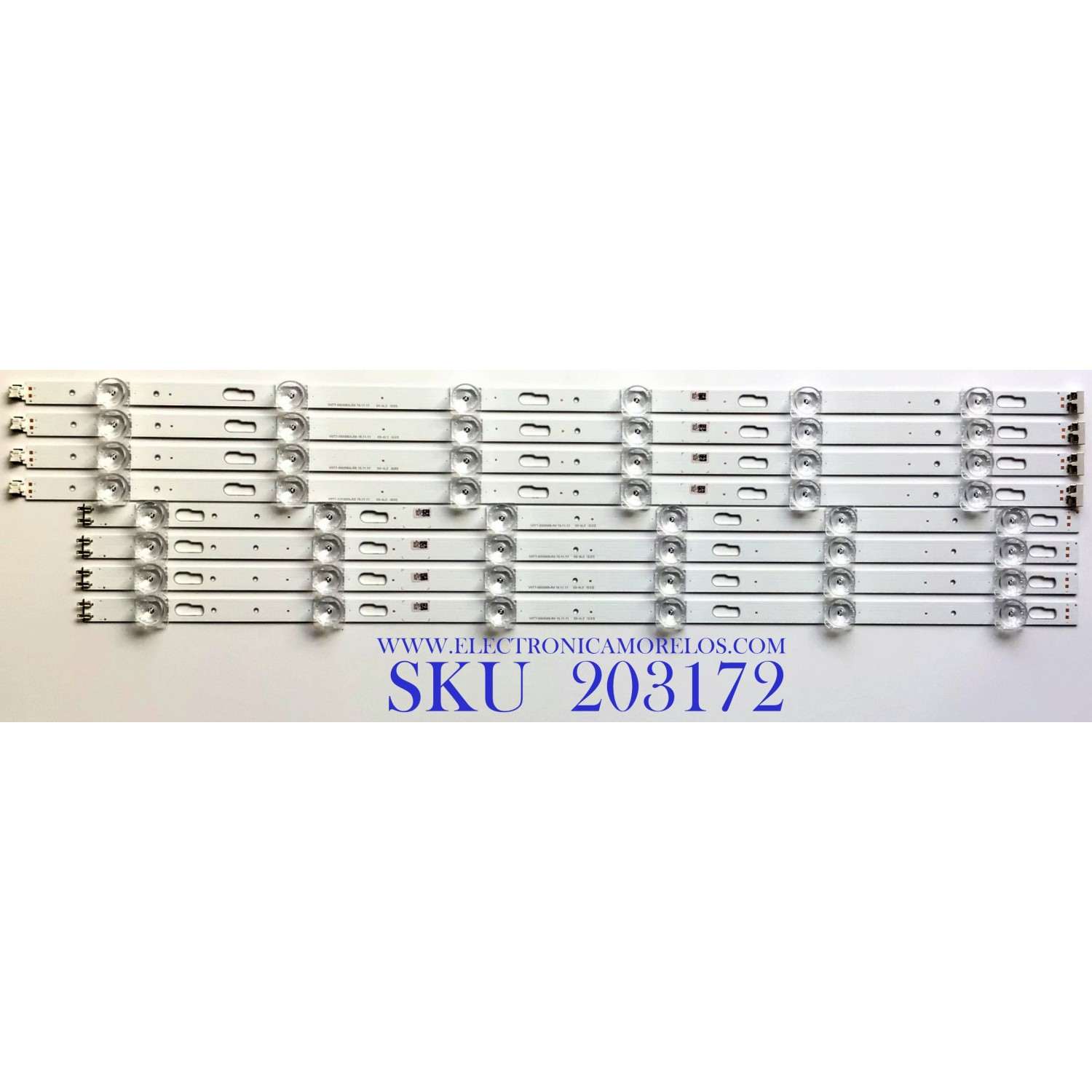 KIT DE LEDS ORIGINAL PARA TV SAMSUNG 8 PIEZAS / NUMERO DE PARTE BN96-50458A / BN96-50459A / V0T7-580SMA-R0 / V0T7-580SMB-R0 / GS-AL2 / PANEL'S CY-BT058HGCV1H / CY-BT058HGPV1H / MODELOS UN58TU700D / UN58TU7000 / UN58TU700DFXZA / UN58TU7000FXZA XC04