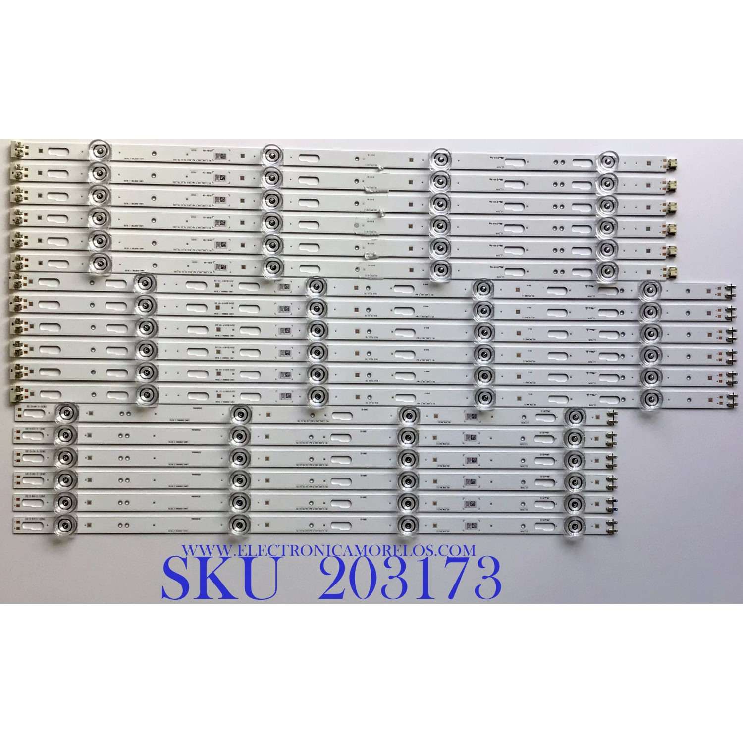 KIT DE LEDS ORIGINAL PARA TV SAMSUNG 18 PIEZAS / BN96-50310A / BN96-50311A / BN96-50312A / R1.1_U5E_100_7.4Pi / L1_TU7K / LM41--00881A / PANEL'S CY-BT075HGLV4H / CY-BT075HGLV3H / CY-BT075HGEV1H MODELOS UN75TU8000FXZA / UN75TU7000FXZA / LH75QETEPGCXZA