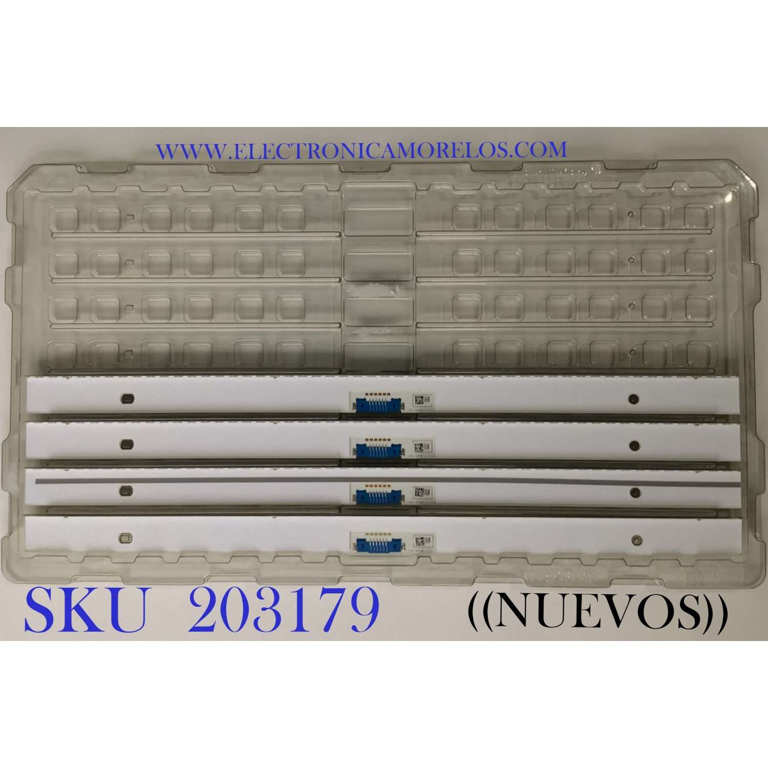 KIT DE LEDS PARA TV SAMSUNG NUEVOS / 4 PZ ORIGINAL / NUMERO DE PARTE BN96-46469A / 46469A / 46-469A / PANEL CY-QN082FLLV2H / MODELOS QN82Q65FNBXZA FA01 / QN82Q6FNAFXZA FA01