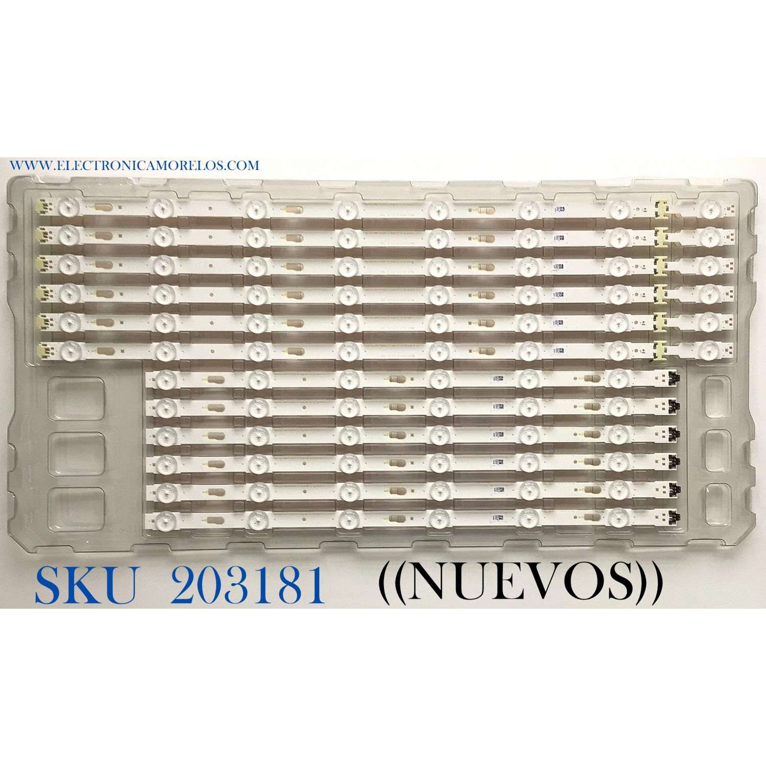 KIT DE LEDS PARA TV SAMSUNG NUEVOS / 12 PZ  ORIGINAL / NUMERO DE PARTE BN96-39659A / BN96-39660A / 39659A / 39660A / S_5U75_55_FL_R6_REV1.5_150514_LM41-00136A / S_5U75_55_FL_LB_REV1.5_150514_LM41-00135A / PANEL  CY-GK055HGLV5H / MODELO UN55MU630DFXZA FA01