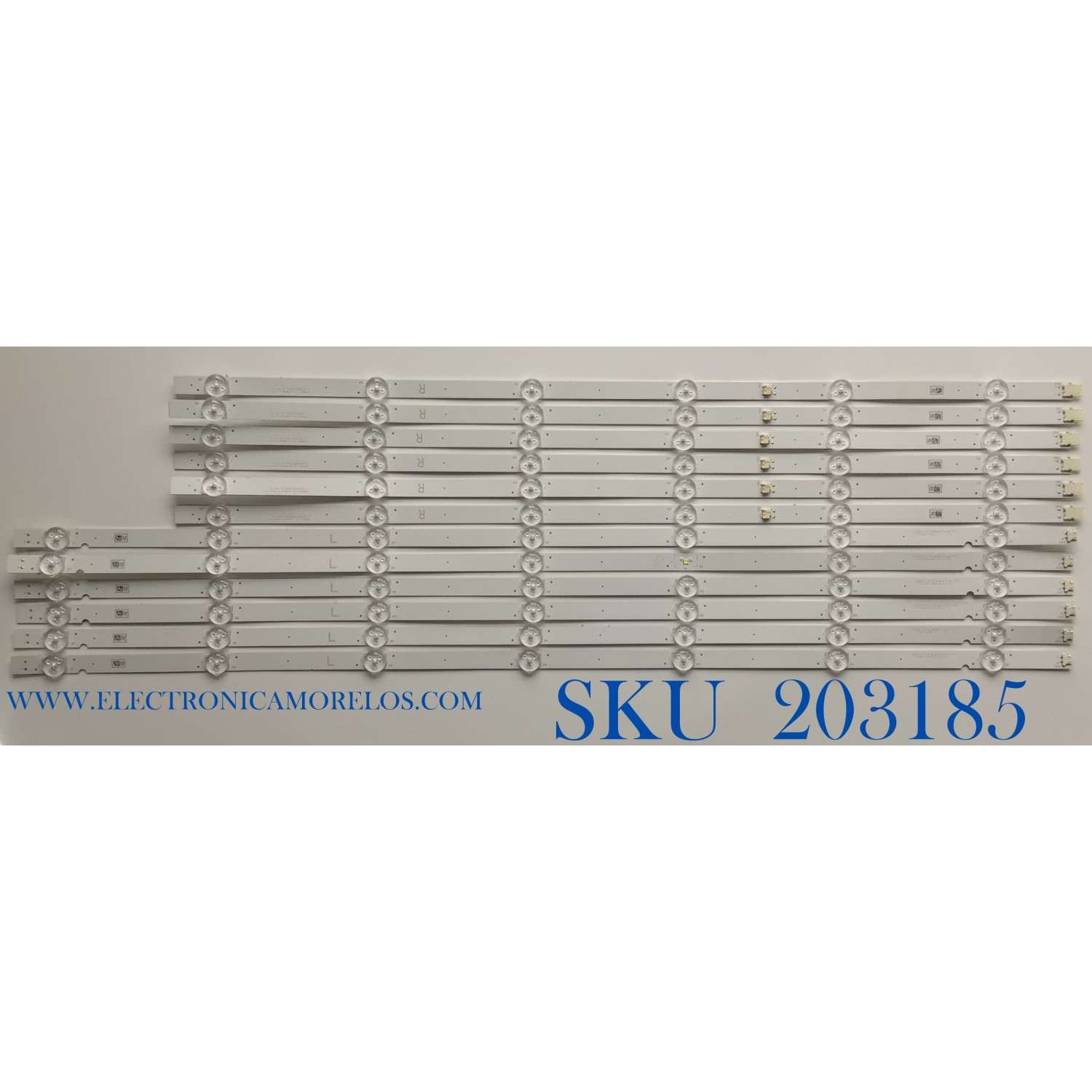 KIT DE LED'S PARA TV SONY BRAVIA ((12 PIEZAS)) / NUMERO DE PARTE I-6500SY80131 / I-6500SY80131-L-V2 / I-6500SY80131-R-V2 / N65RFB3GM / N65LFB3GM / DISPLAY HV650QUB-N9K / MODELOS XBR-65X800G / XBR65X800G / KD-65X750H / KD65X750H / KD-65X75CH / KD65X75CH