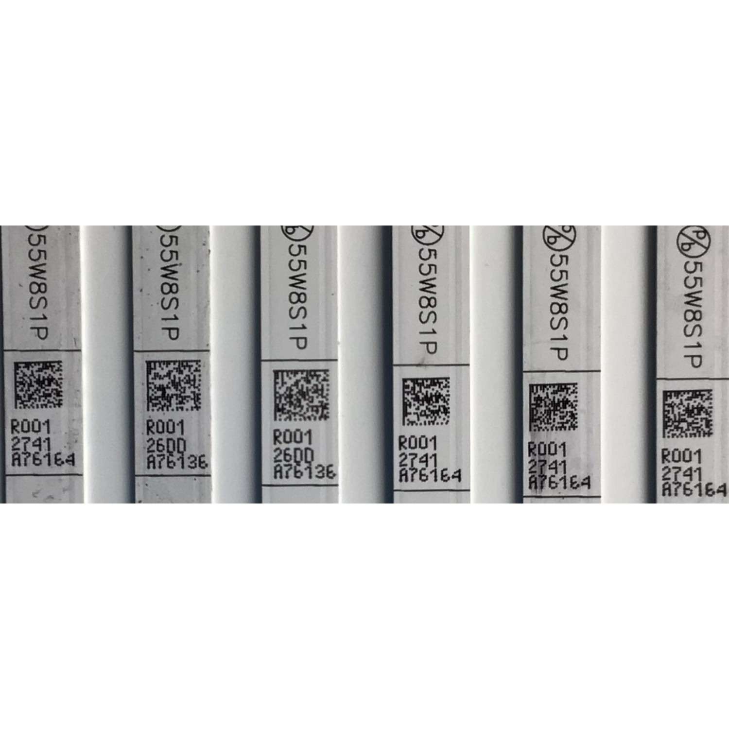 KIT DE LED'S PARA TV PHILIPS ((6 PIEZAS)) / NUMERO DE PARTE UDULEDREF001 / RF-EN550002SR30-0801 / 55W8S1P / UDULEDREF001 REV.A / RF-EN550002SR30-0801 A1 / PANEL HV550QUB / UCFR1XT / UCFR3XT / DISPLAY HV550QUB-F70 REV.2.0 / MODELO 55PFL4864 / 55PFL4756/F7 - Imagen 2
