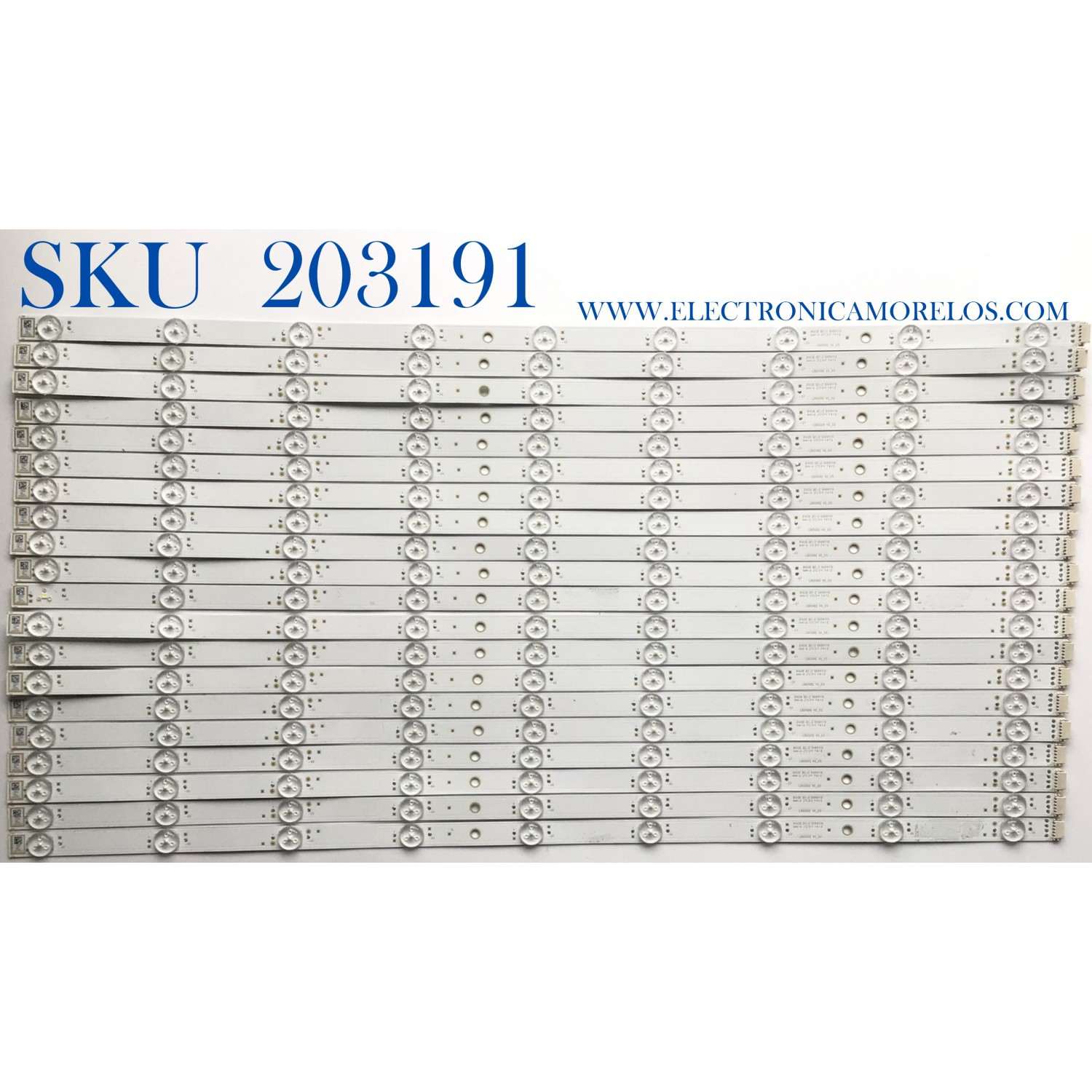 KIT DE LED'S PARA TV SONY (20 PIEZAS) / NUMERO DE PARTE LB65082 / LB65082 V0_05 / E469119 / PANEL YDAF065DNU01 / MODELO XBR-65X950H