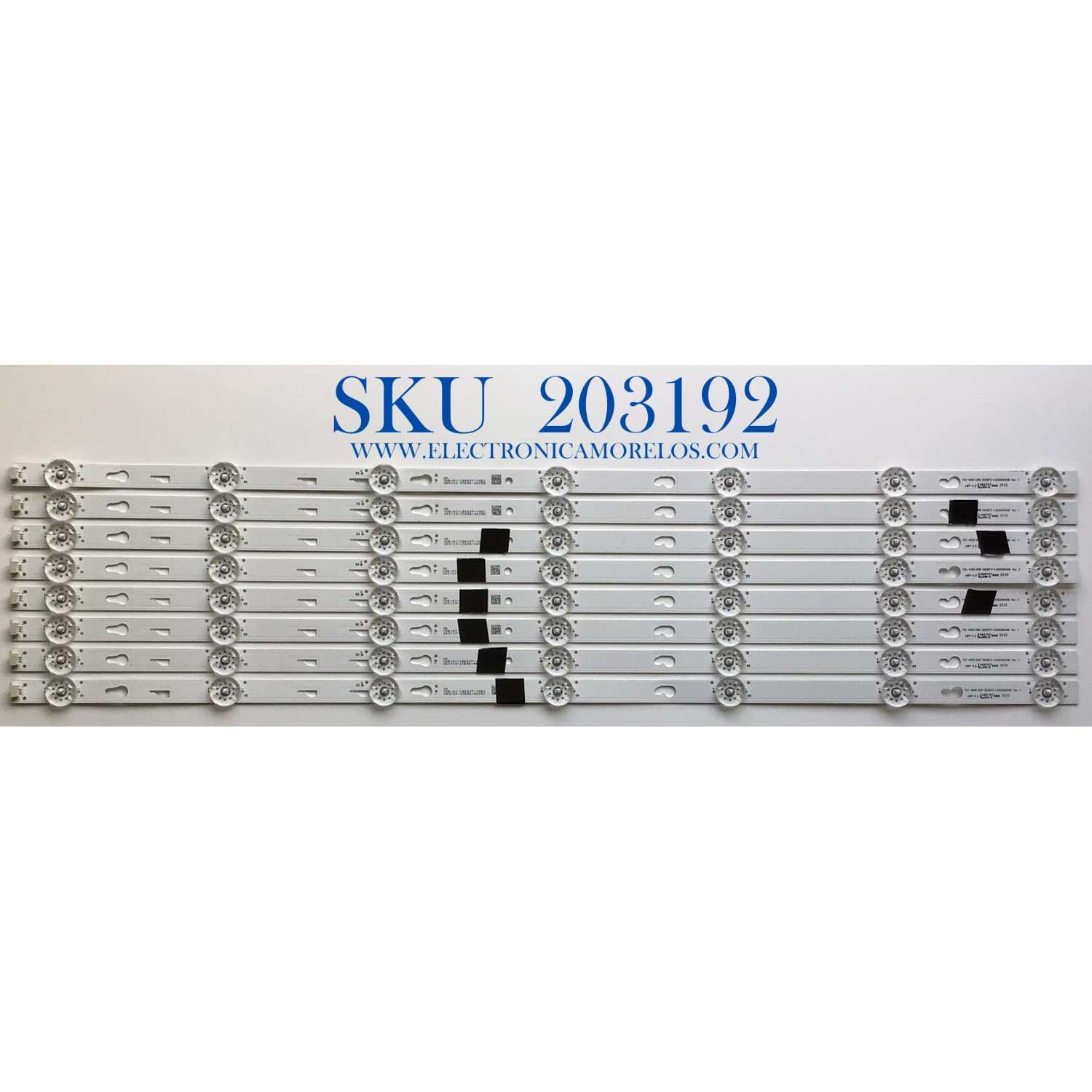 KIT DE LED'S PARA TV LG (8 PIEZAS) / NUMERO DE PARTE TCL-65D1200-3030FC-LX20200406 / TCL-65D1200-3030FC-LX20200406 VER.1 / YHB-4C-LB650T-YHBC / E496757 / PANEL  LVU650BEX E0001 / MODELO 65UN7000PUD / 65UN7000PUD.CUSFLH