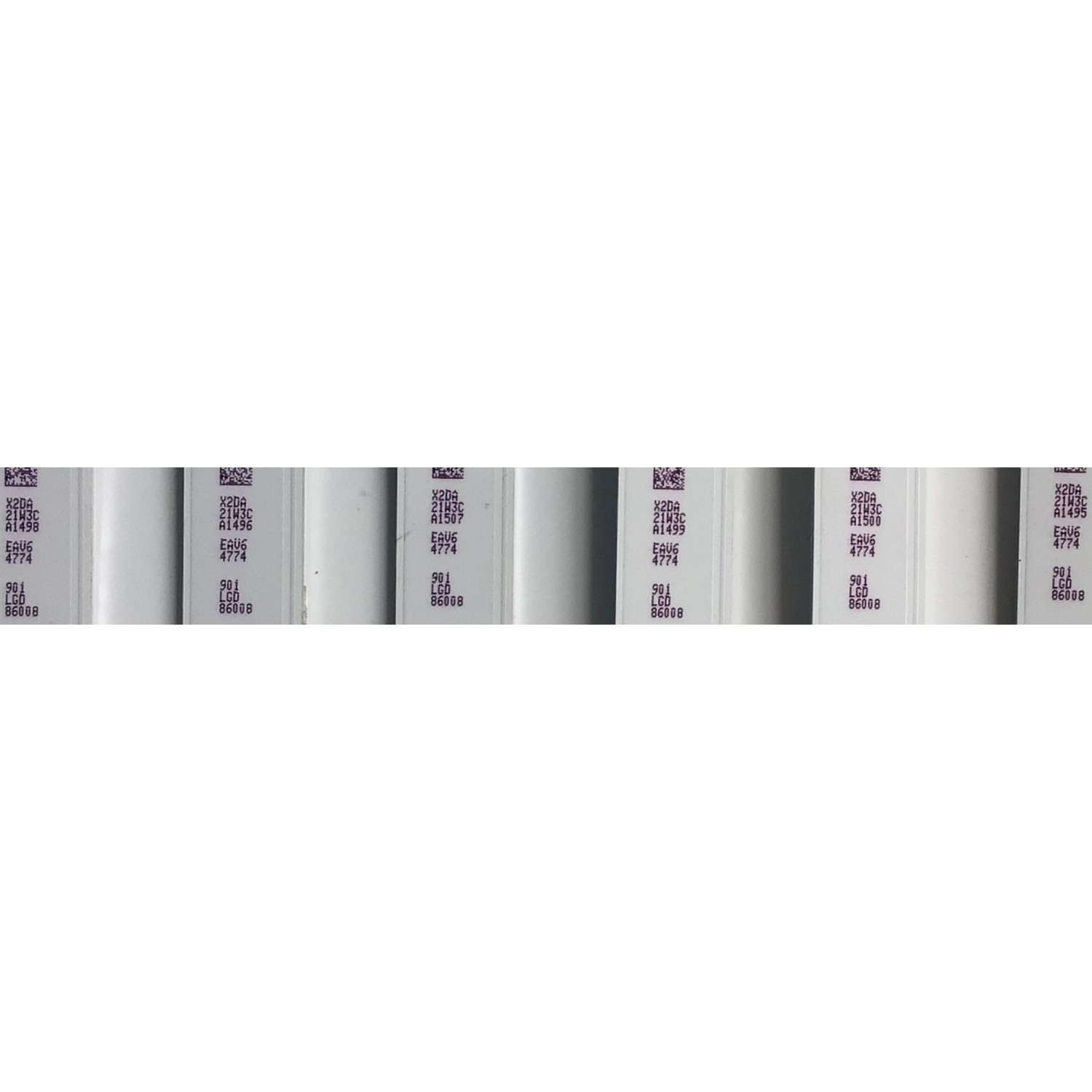 KIT DE LED'S PARA TV LG (12 PIEZAS) / EAV64774901 / EAV64775001 / SSC_Y19.5_Trident_86UM75_A_S / SSC_Y19.5_Trident_86UM75_A_REV00_190614 / SSC_Y19.5_Trident_86UM75_B_S / SSC_Y19.5_Trident_86UM75_B_REV00_190614 / PANEL NC860DQF / MODELO 86UN8570PUC - Imagen 2
