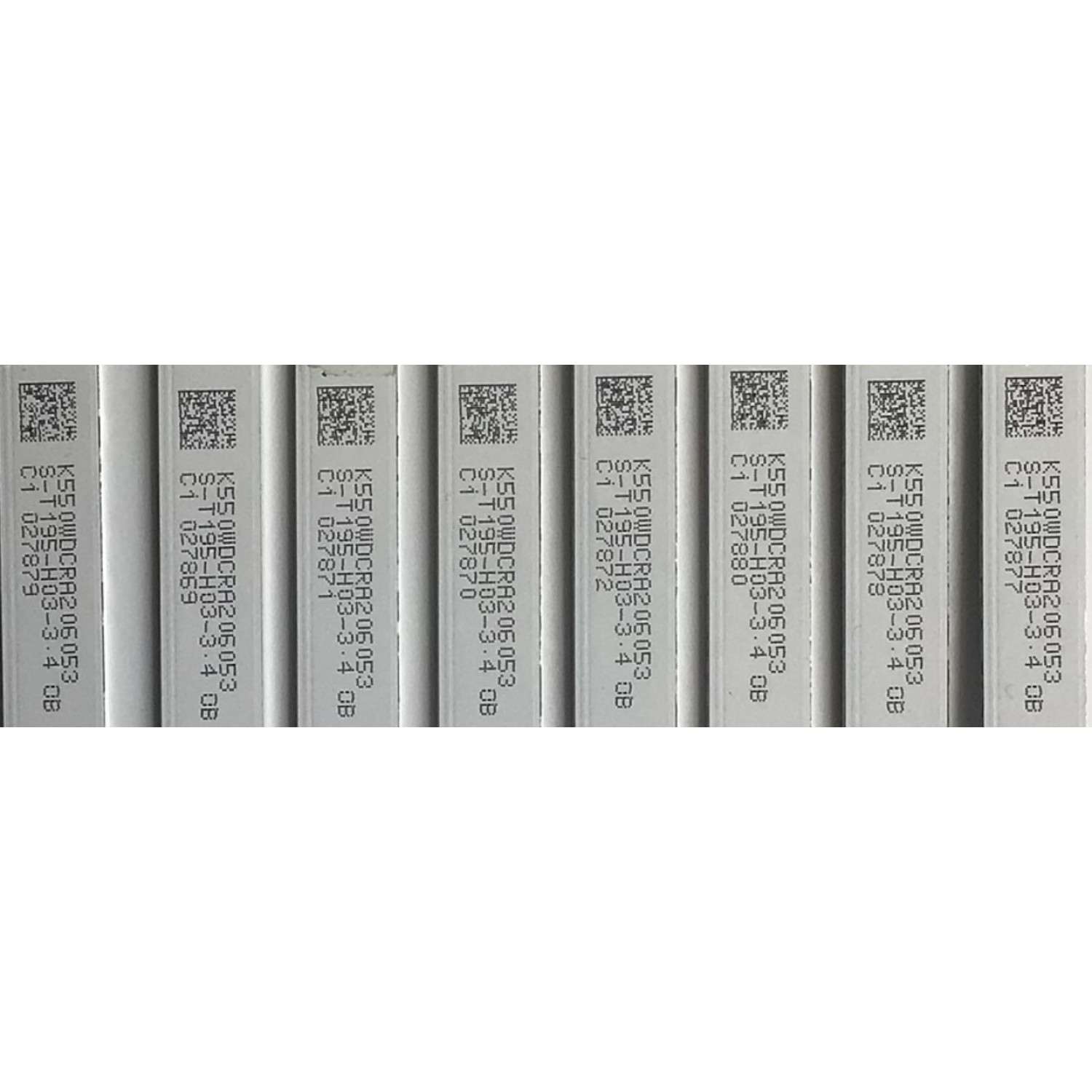 KIT DE LED'S PARA TV TOSHIBA (8 PIEZAS) / NUMERO DE PARTE 4708-K55WDC-A4113N01 / K550WDC1 A4  / 471R1P62 / E466169 / PANEL K550WDCRA-UK350A7 / MODELO 55LF621U21 - Imagen 3