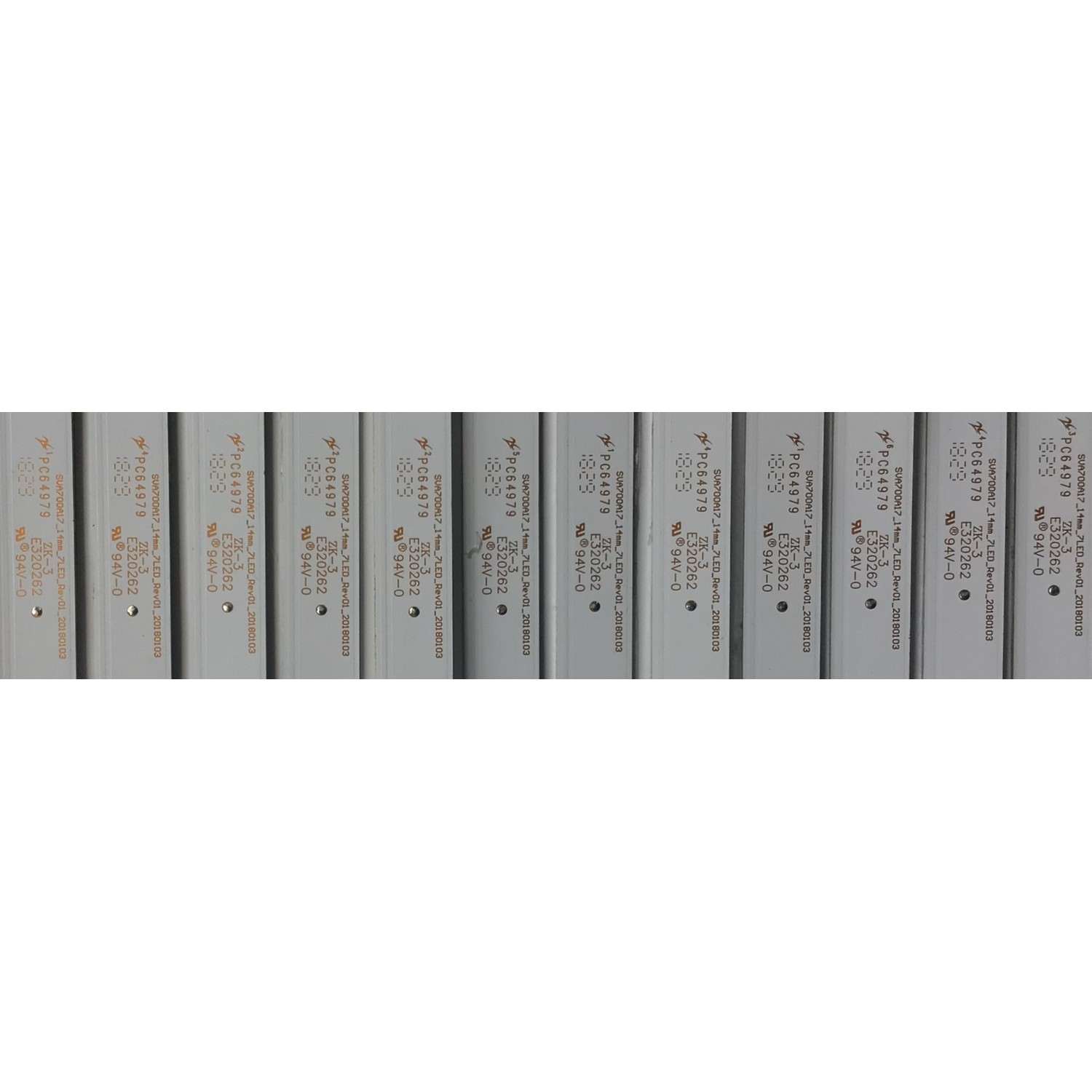 KIT DE LED'S PARA TV SONY (15 PIEZAS) / NUMERO DE PARTE SVA700A17 / SVA700A17_14MM_7LED_REV01_20180103 / PC64979 / PC64979B / SVA700A17 14MM 7LED REV02 180227 / E320262 / PANEL YD8S010CNX01 / MODELO  XBR-70X830F - Imagen 4