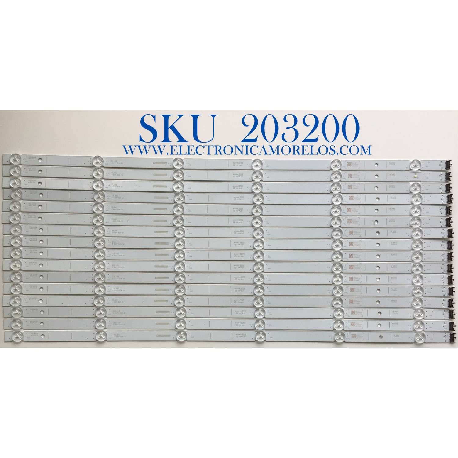 KIT DE LED'S PARA TV SONY (16 PIEZAS) / NUMERO DE PARTE 20LS65 / 1-007-328-31 / 278-001A0 / VC0930CF / PANEL YDF065DND01 / MODELO XBR-65X900H / XBR65X900H / XR-65X90J