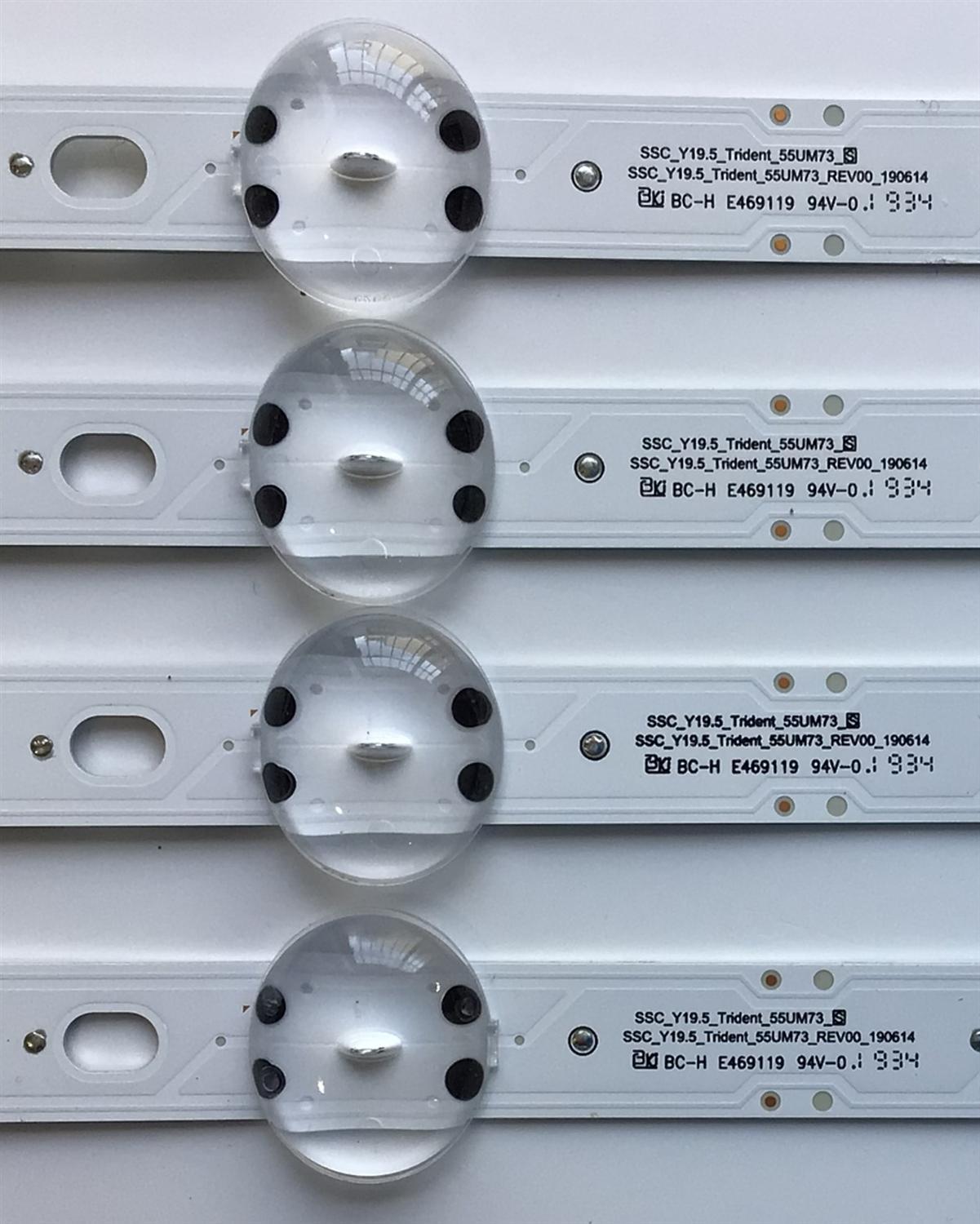 KIT DE LED'S PARA TV LG (4 PIEZAS) / NUMERO DE PARTE EAV64755801 / SSC_Y19_Trident_55UM73_S / SSC_Y19_Trident_55UM73_REV00_190614 / PANEL  NC550DQG-ABX1 / MODELOS 55UM7300PUA / 55UN7300PUF.BUSFLKR - Imagen 3