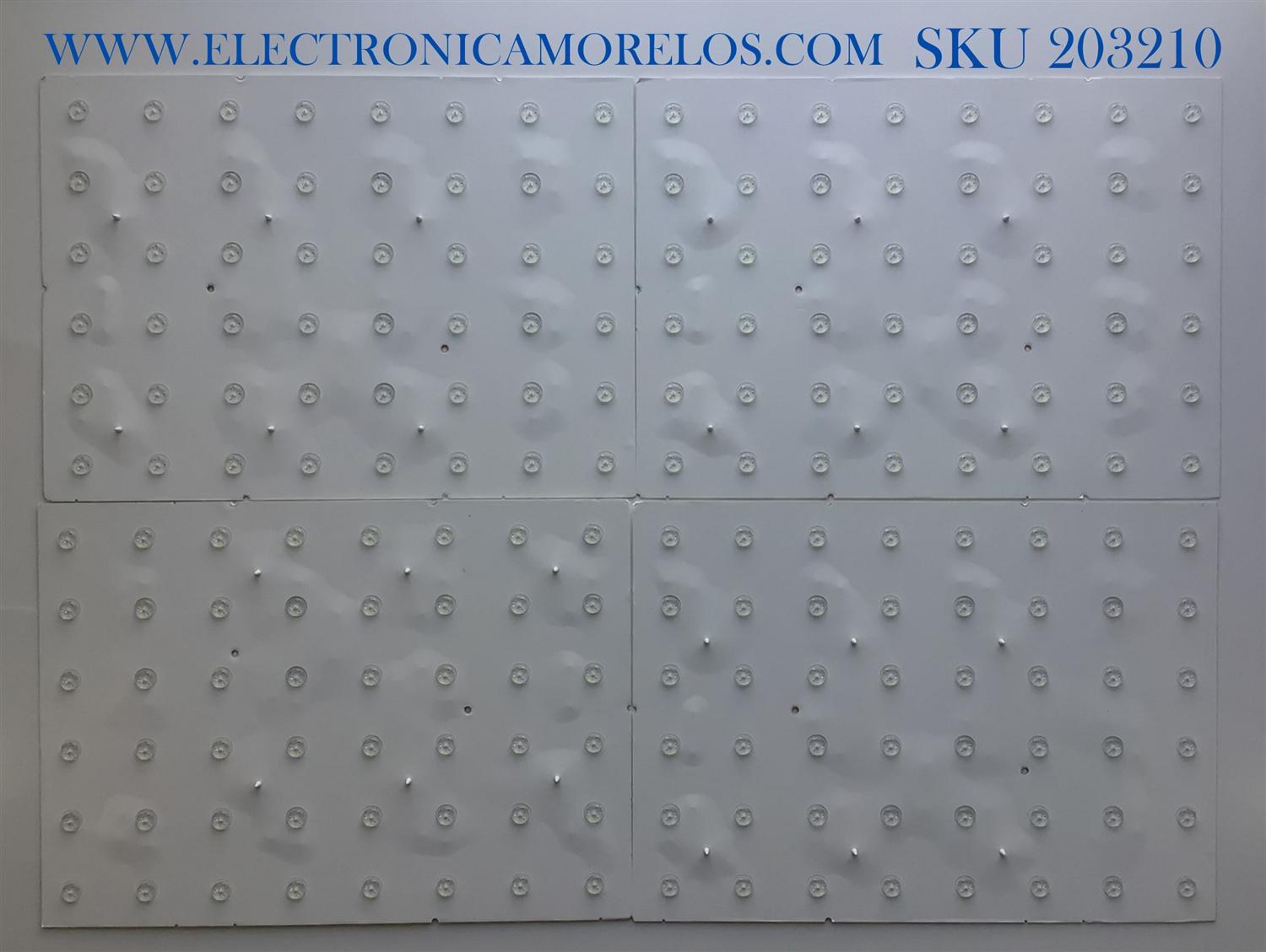 KIT DE LED'S PARA TV SAMSUNG (10 PIEZAS) / NUMEROS DE PARTE BN97-16842A / BN97-18099A / 20200305 / 010216426098 / LS02 SB32B / BN41-02769A / 20Y_Q907_65 / PANEL CY-TT065FLLV5H / MODELO QN65Q90TAFXZA FB03