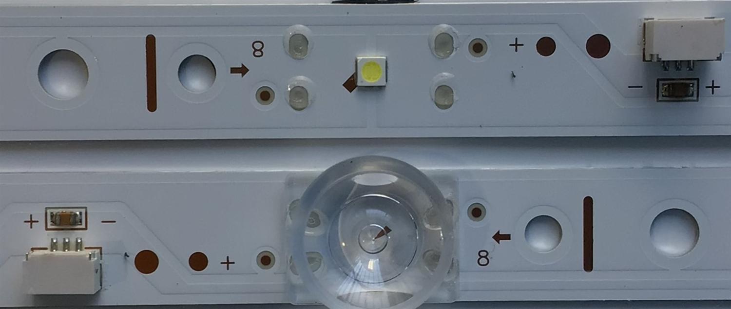 KIT DE LED'S PARA TV TCL (2 PIEZAS) / NUMERO DE PARTE GIC55LB170_3030F2.1D_V0.6_20200615 / GIC55LB170_3030F2.1D_V0.7_20200709 / 4C-LB5515-ZM03J / 4C-LB5515-ZM02J / ZMJN*J8048*F74*3*200815* / PANEL LVU550NDEL / MODELO 55S434 / 55S31 - Imagen 4