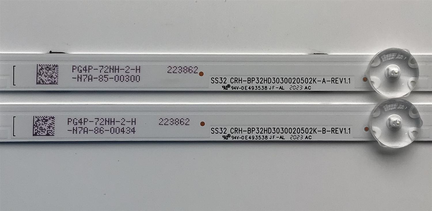 KIT DE LED'S PARA TV SAMSUNG (2 PIEZAS) / NUMERO DE PARTE BP32HD3030020502K / CRH-BP32HD3030020502K-A-REV1.1 / CRH-BP32HD3030020502K-B-REV1.1 / 62L8H27105CAH07NBP / 223862 / 0981010FFC85 / PANEL PT320AT03.3-XC-1 / MODELO UN32M4500BF  - Imagen 4