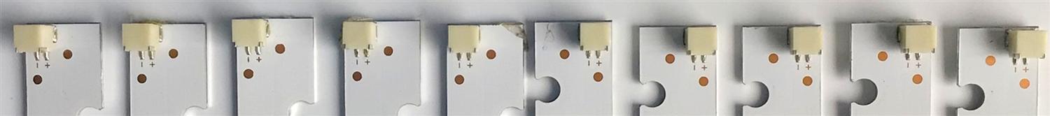 KIT DE LED'S PARA TV VIZIO (10 PIEZAS) / NUMERO DE PARTE I-5500WS80091 / I-5500WS80091-R-V2 / I-5500WS80091-L-V2 / PANEL LSC550FFN11 / MODELOS D55-F2 / D55-F2 LWZQWXKU - Imagen 2