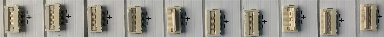 KIT DE LED'S PARA TV HISENSE (20 PIEZAS) / NUMERO DE PARTE SVH650AC5 / CRH-BX65S3U51R303020098C0-REV1.6 / CRH-BX65S3U51L303020098C0-REV1.6 / SVH650AC5-R / SVH650AC5-L / PANEL HD650V3V51-TAL3/S2/FJ/GM/ROH / MODELO 65H8F - Imagen 5