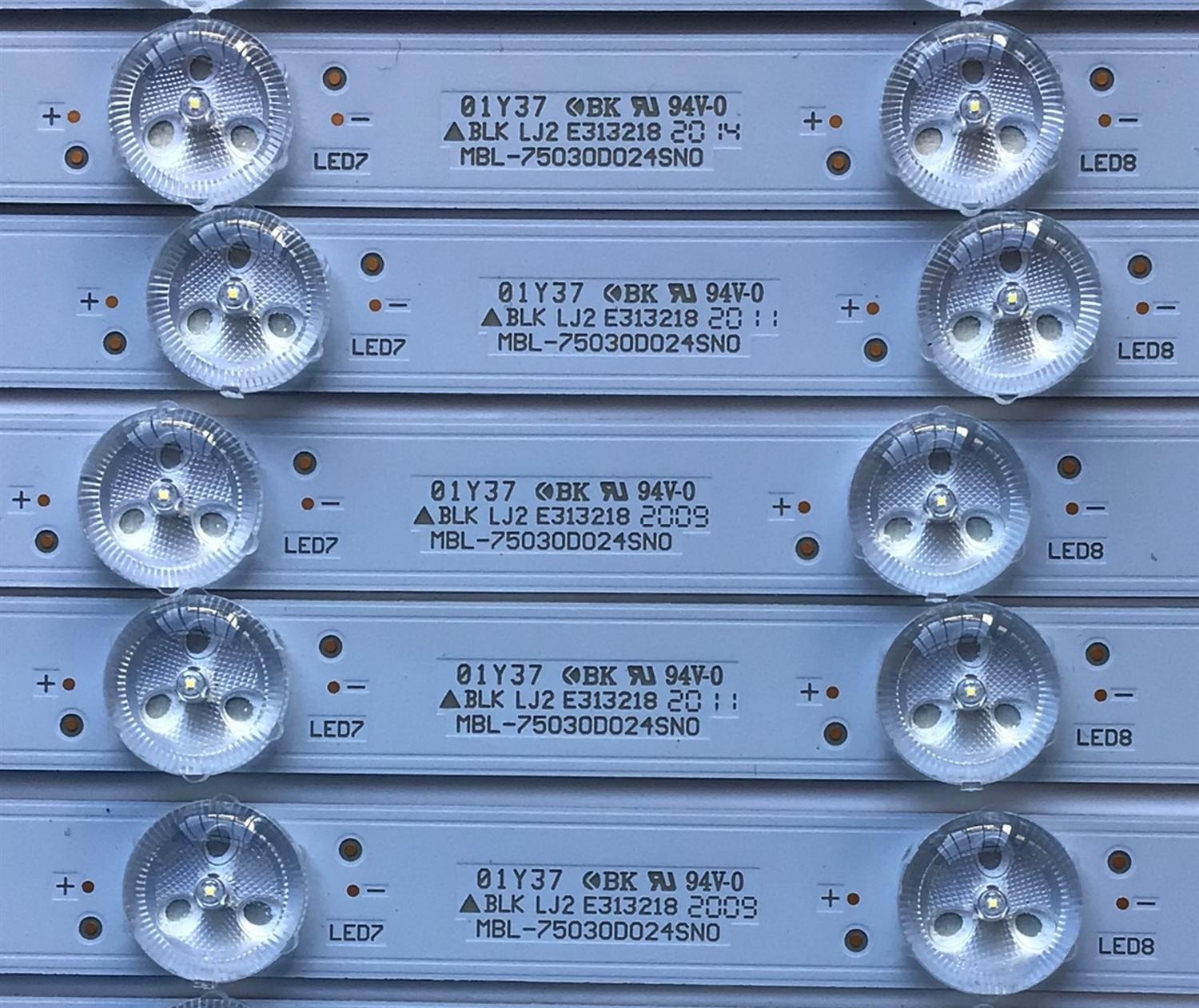 KIT DE LED'S PARA TV SONY (20 PIEZAS) / NUMERO DE PARTE MBL-75030D024SN0 / U804U / P75F / CJ4T4 / PANEL YDAF075DNN01 / MODELO XBR-75X950H - Imagen 2